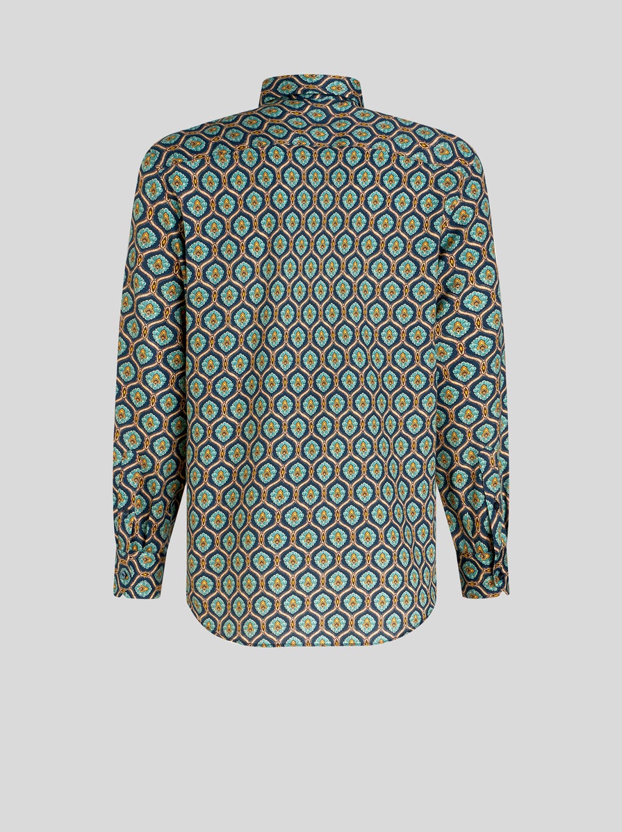 MACRO TIE PRINT SHIRT - 5