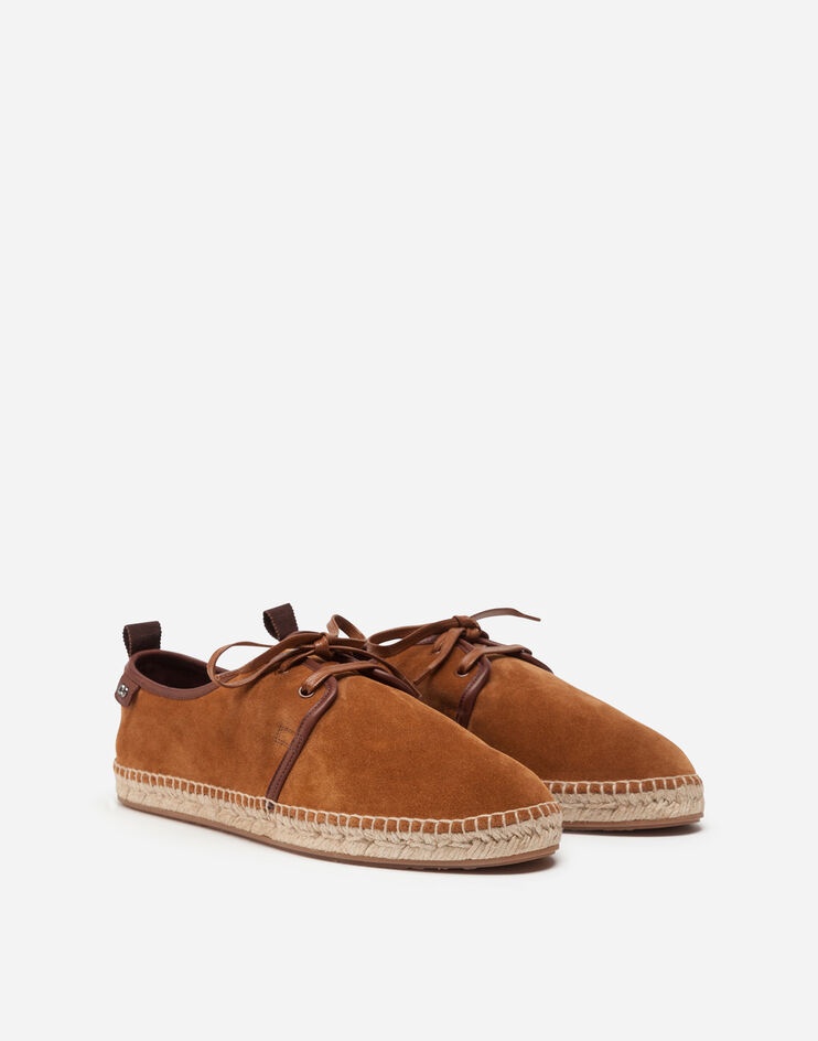 Suede lace-up espadrilles with rope sole - 2