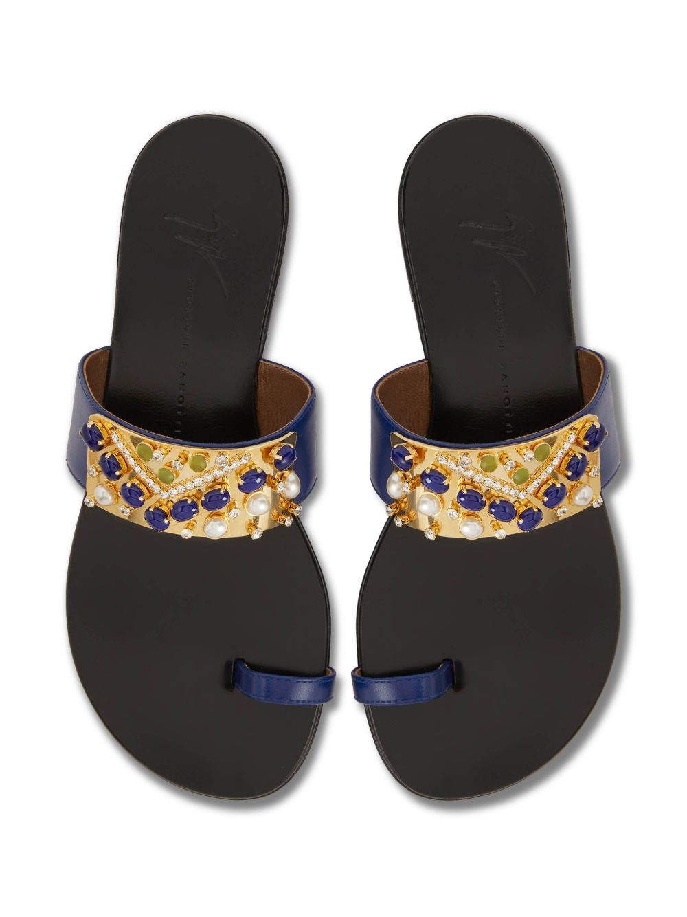 leather slides - 3