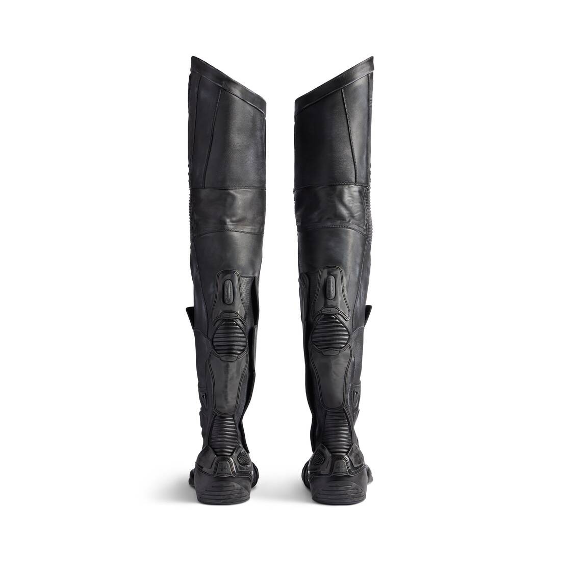 Men's Biker Over-the-knee Boot in Black - 5