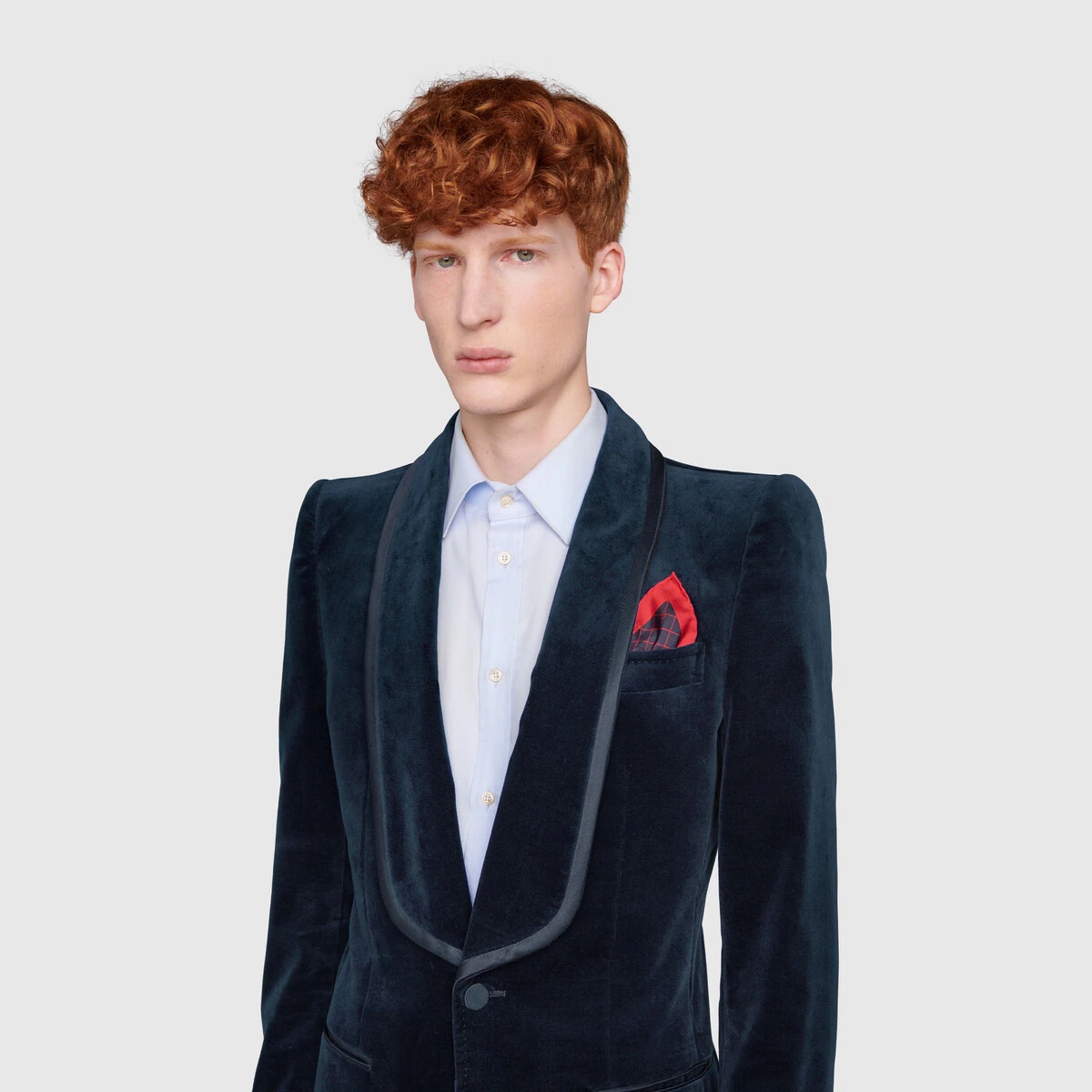 GG check silk pocket square - 3