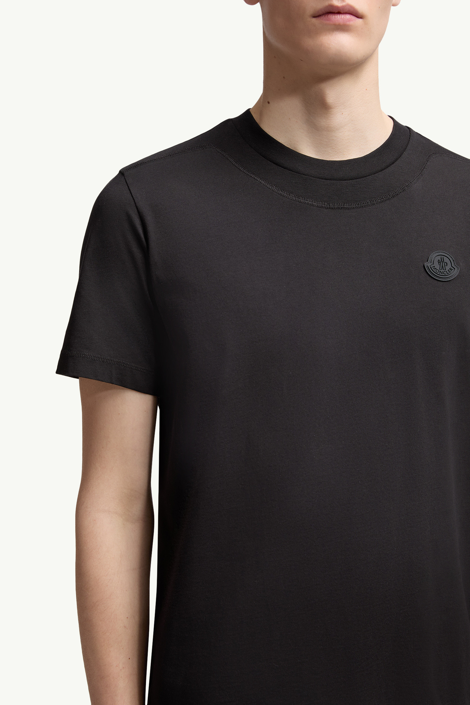 Logo Patch Cotton T-Shirt - 6