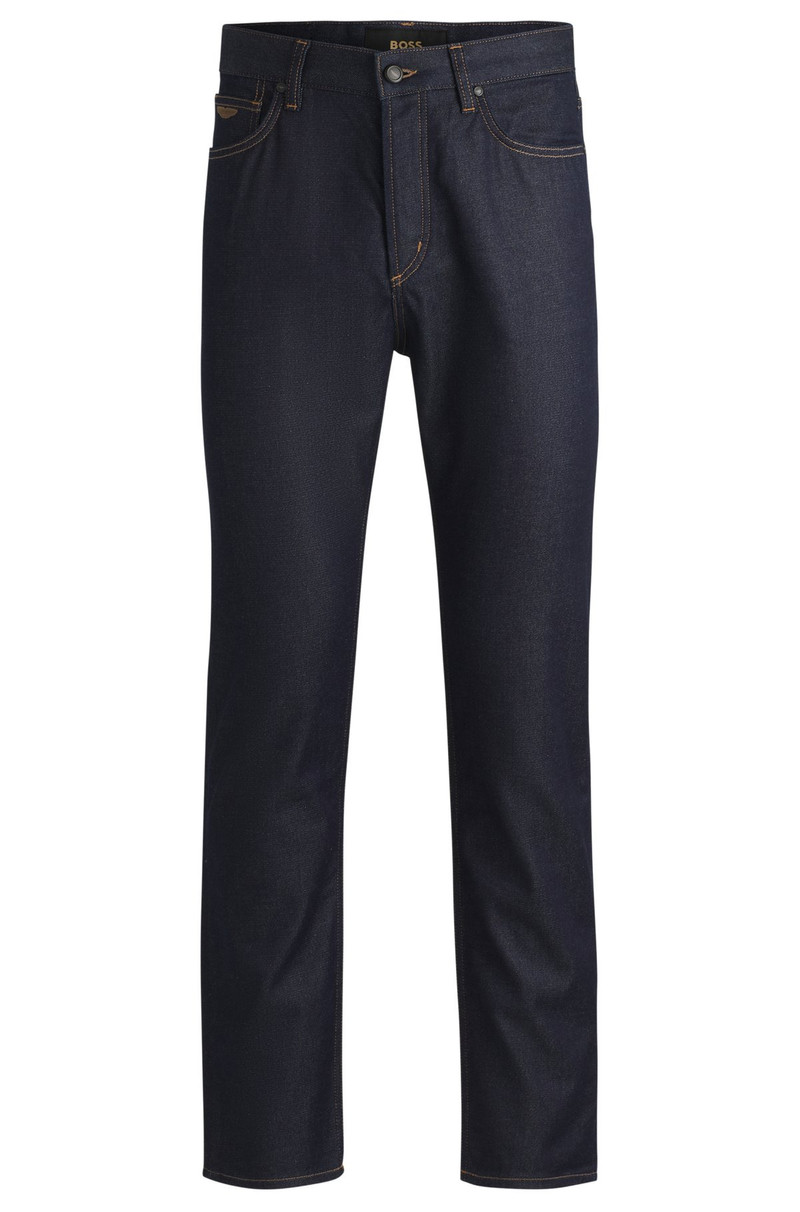 BOSS X ASTON MARTIN REGULAR-FIT JEANS WITH CARBON-FIBER YARN 1