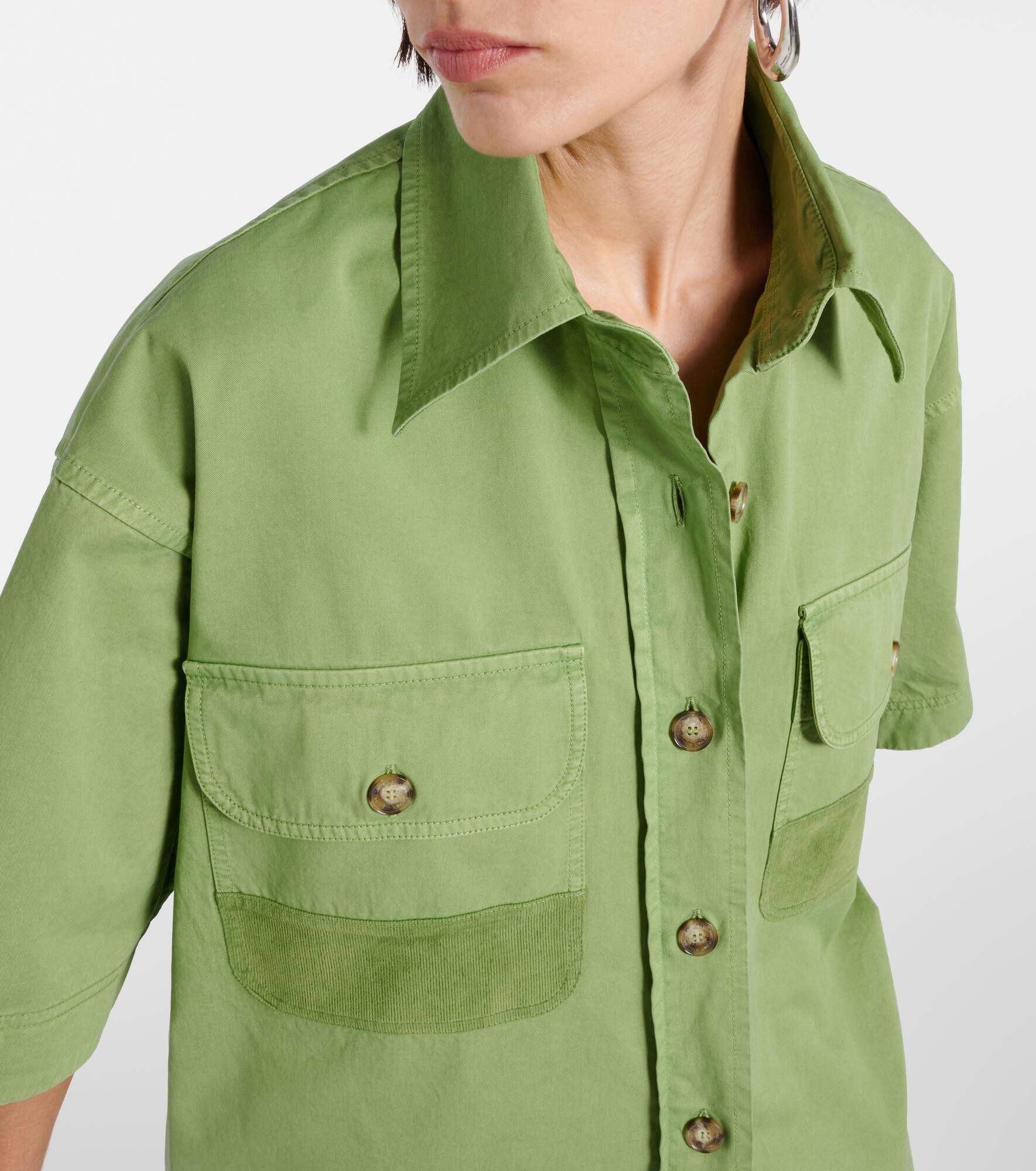 Cotton canvas shirt - 4