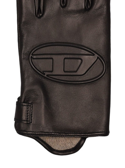 Diesel Oval-D soft Napa leather gloves outlook