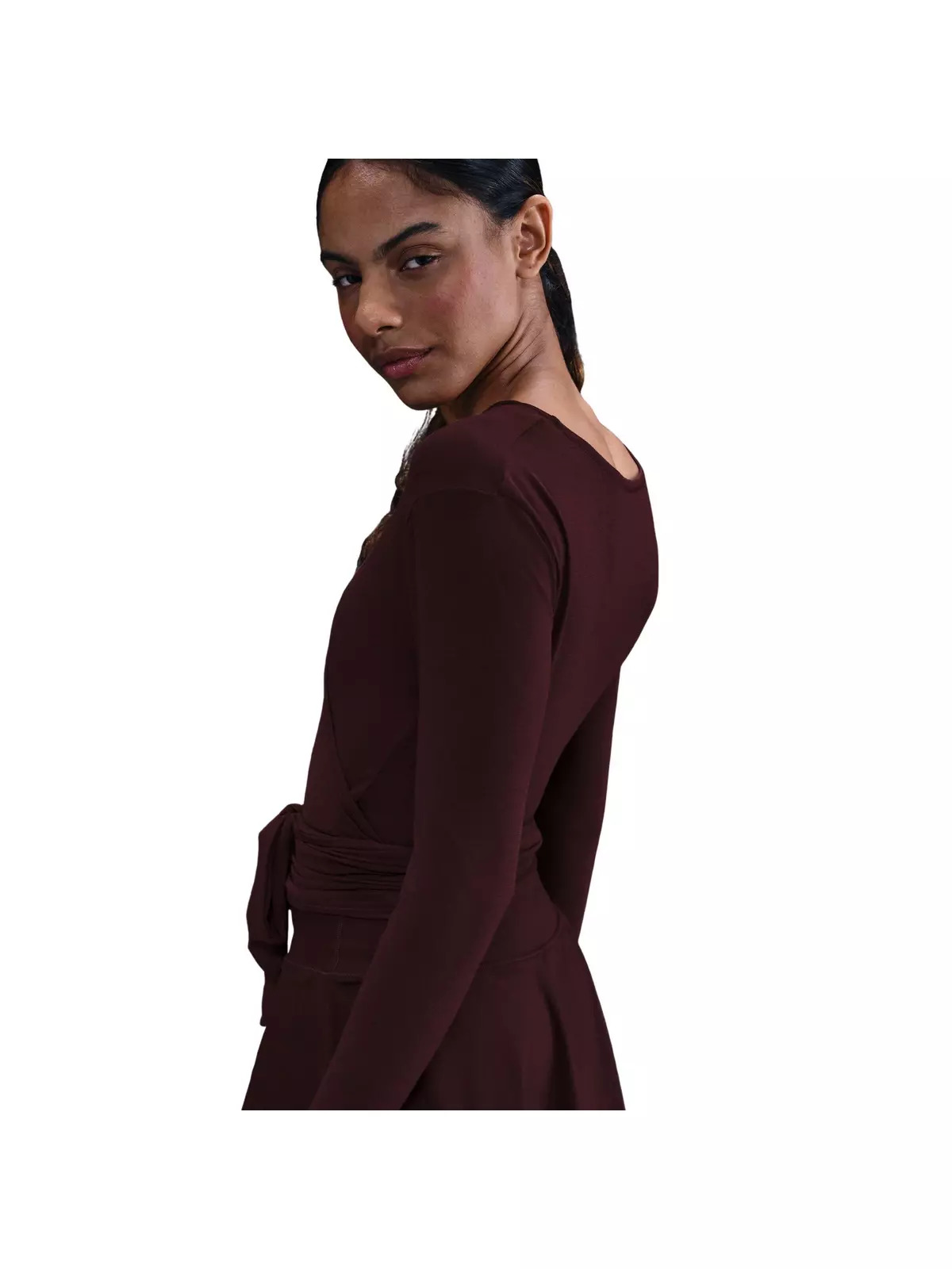 Women's One Relaxed Dri-FIT Top -Burgundy - 2