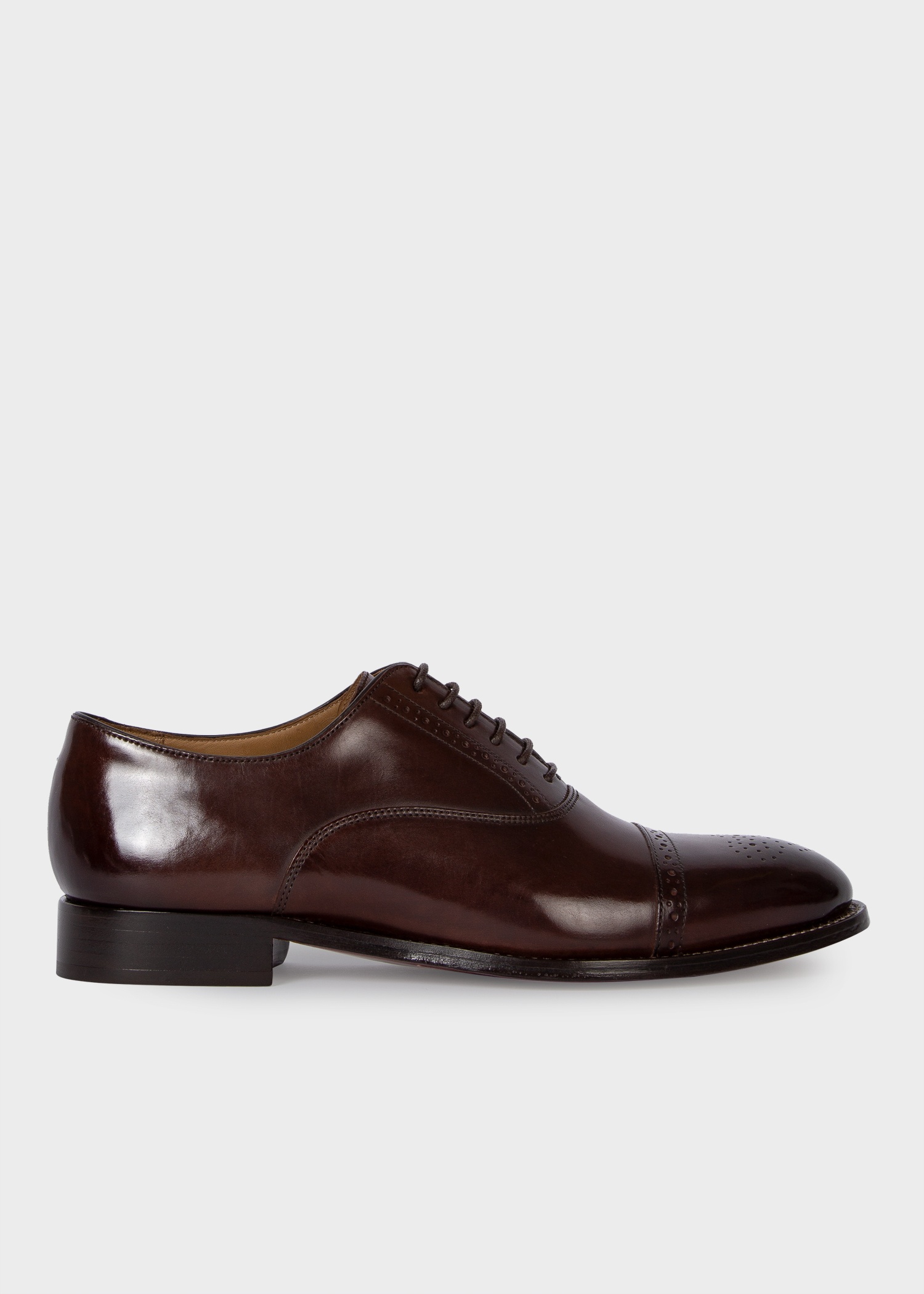 Dark Brown Leather 'Philip' Shoes - 1