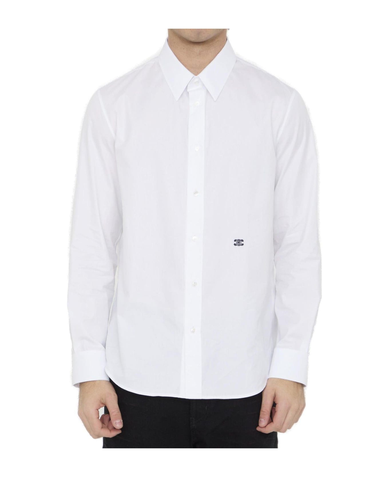 CELINE Buttoned Loose Shirt | italist | REVERSIBLE