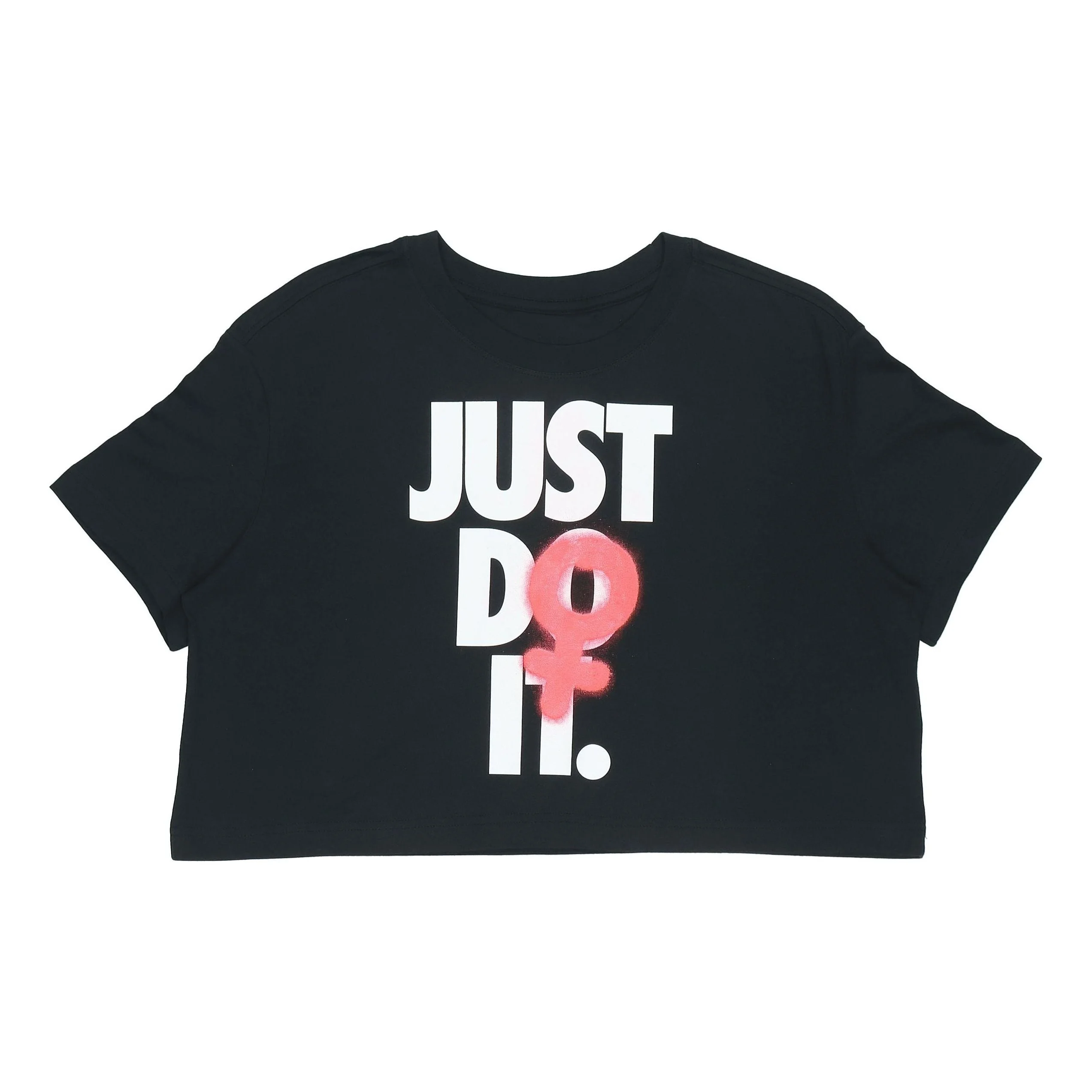 (WMNS) Nike Alphabet Printing Short Sleeve Black BV7171-010 - 1