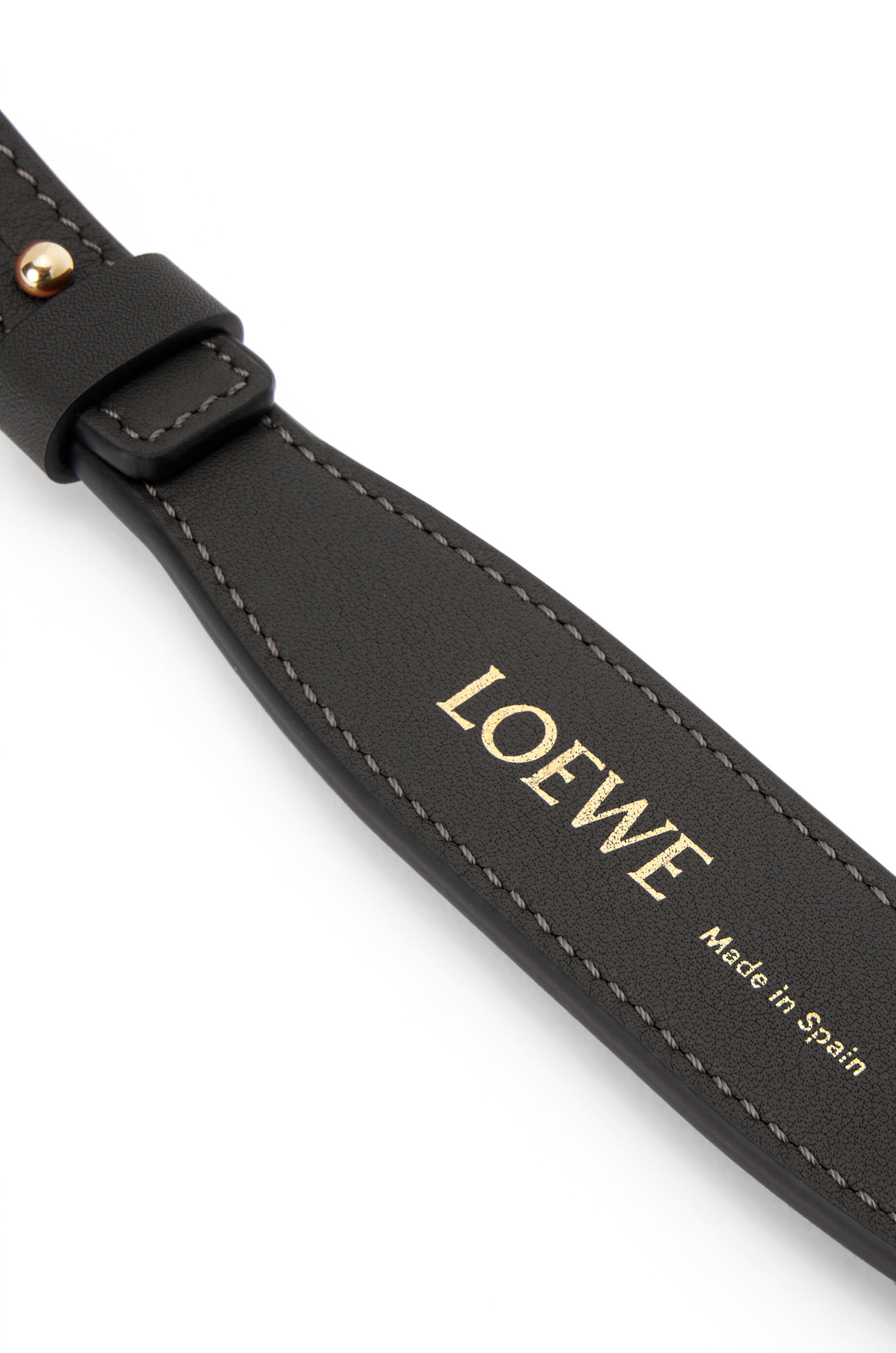 Branded short strap in classic calfskin - 3