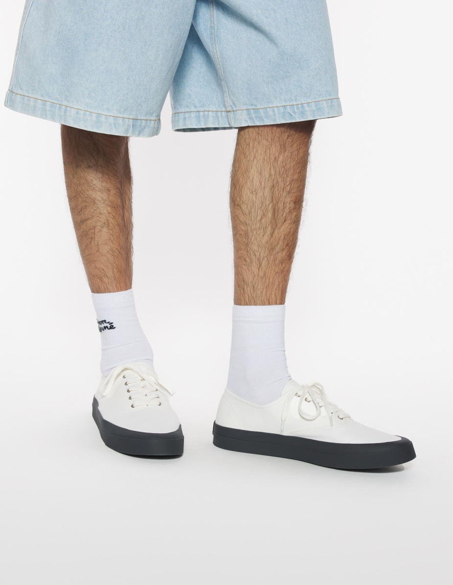 CANVAS LACE-UP SNEAKERS - 2