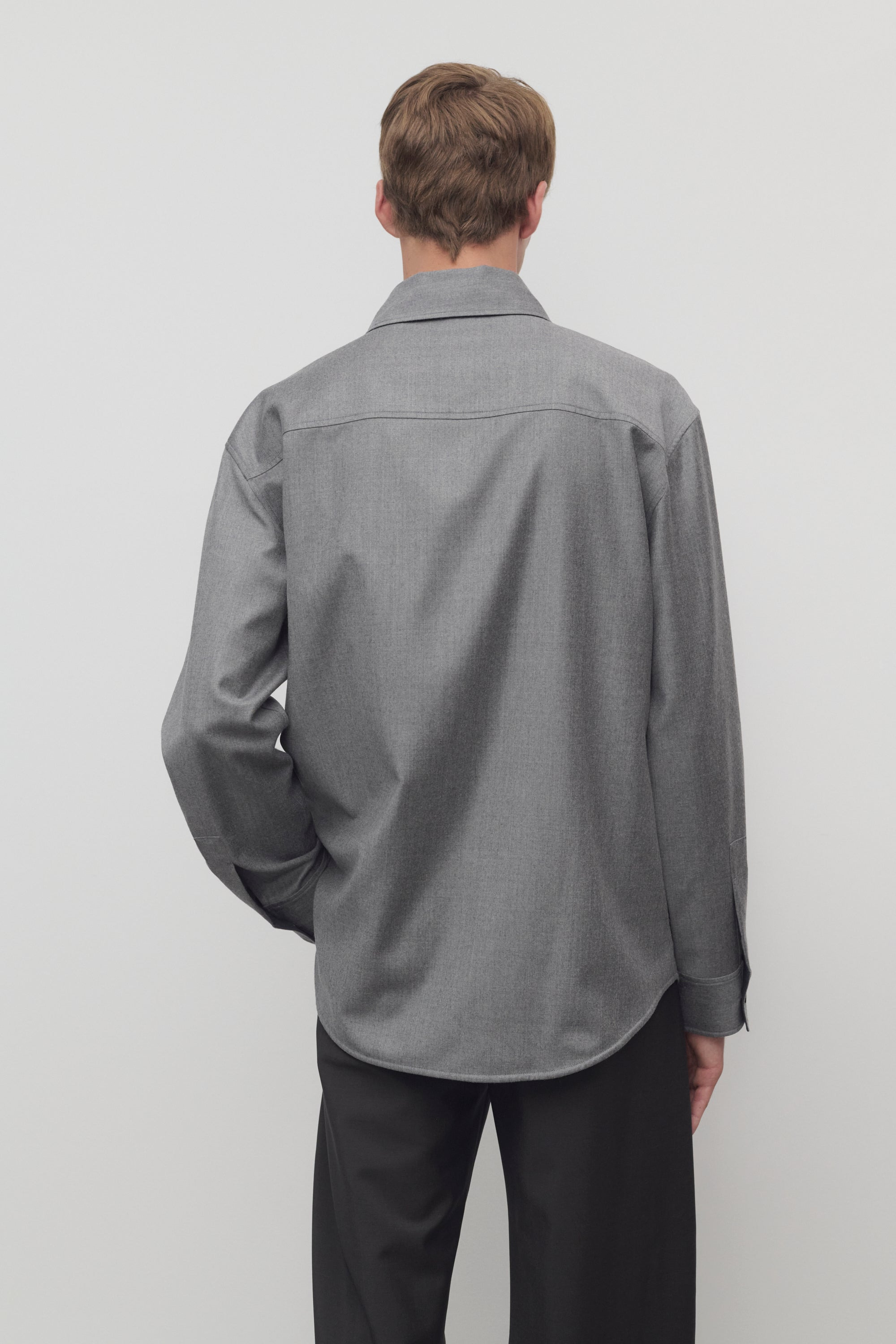 Dashiell Shirt in Virgin Wool - 5