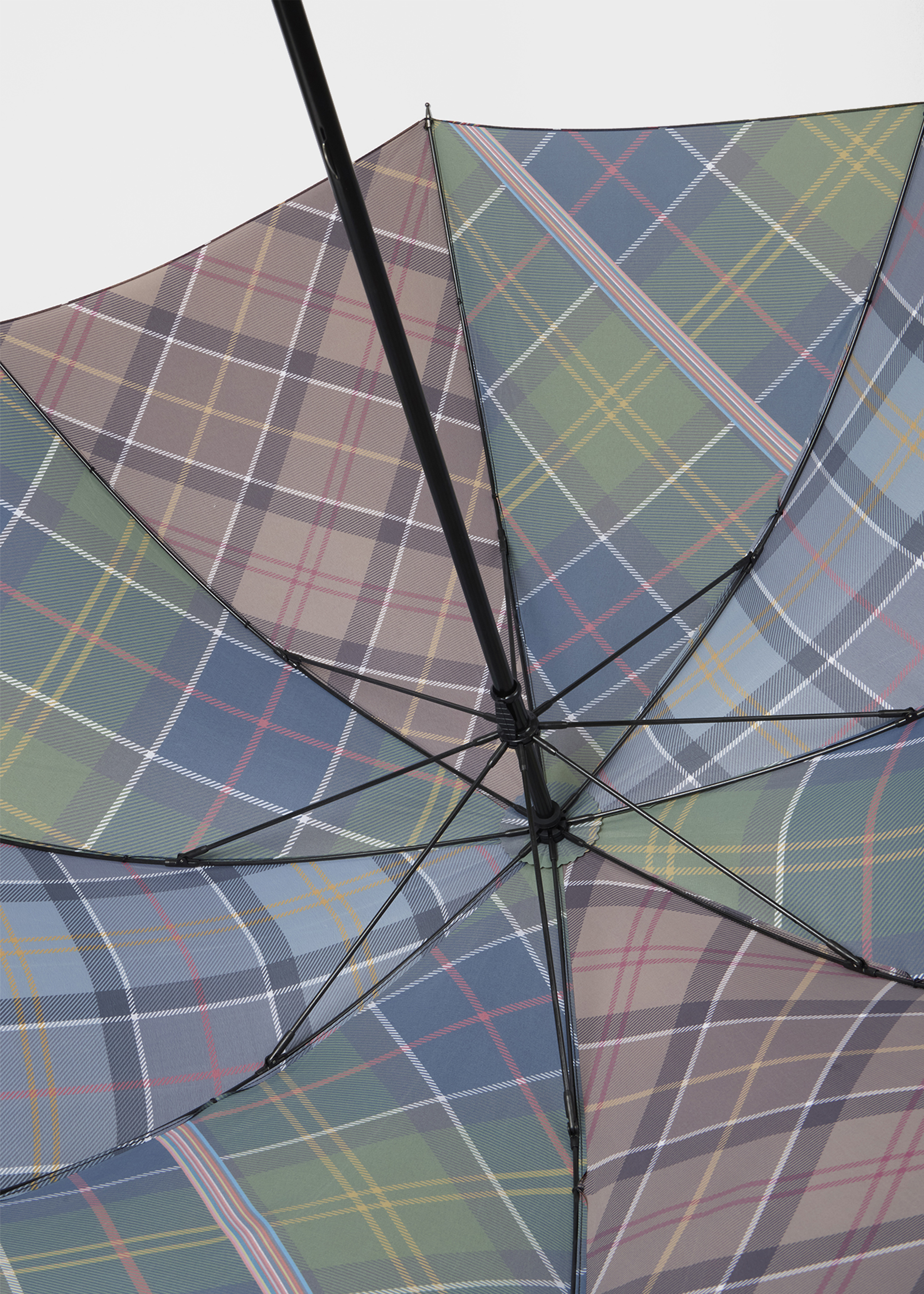Paul Smith loves Barbour - Mixed Tartan Umbrella - 3