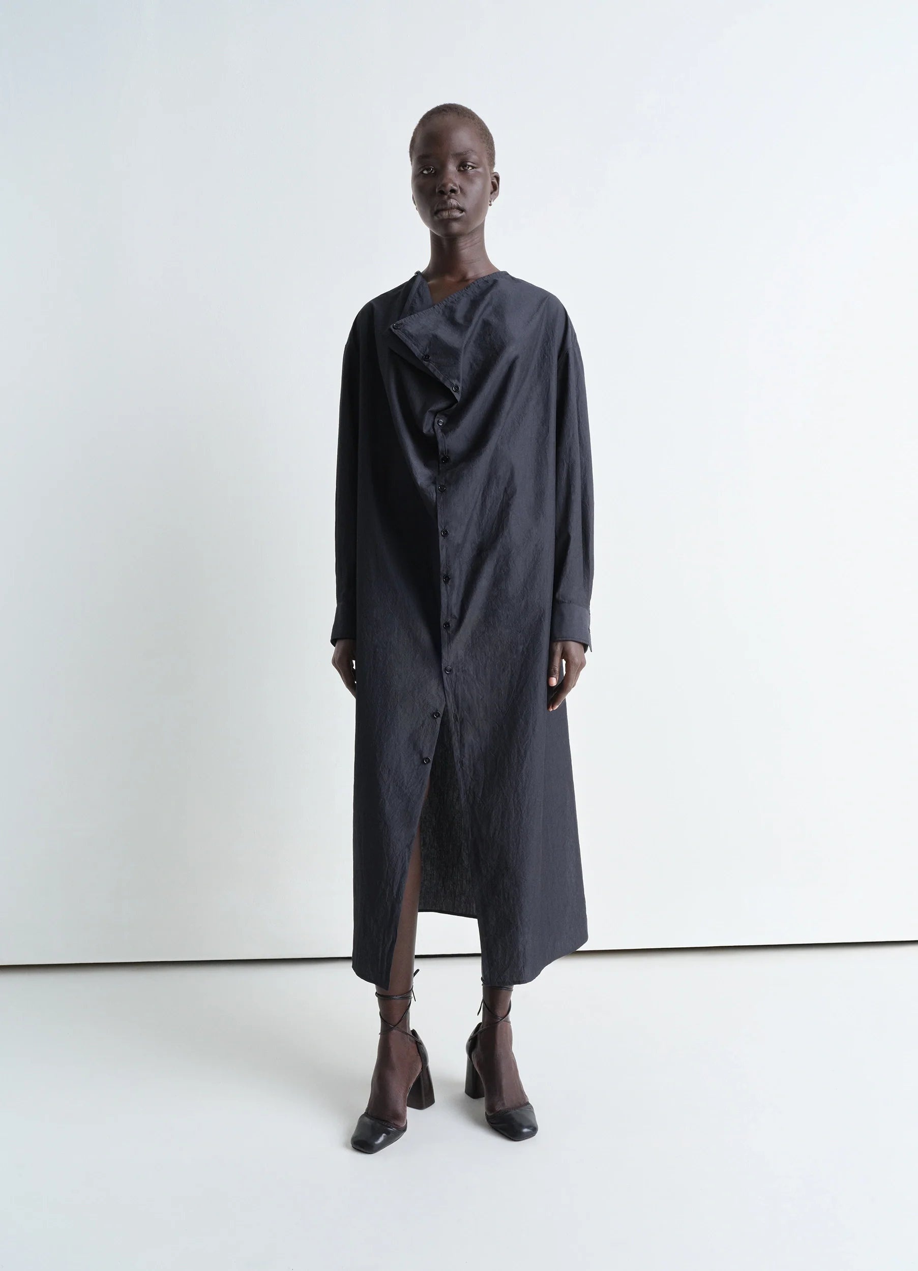 SOFT COLLAR DRESS - 2