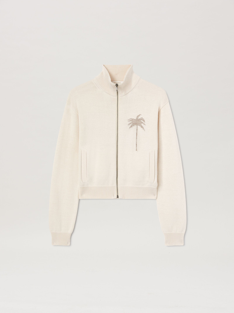 Palm Inlay Track knit jacket - 1