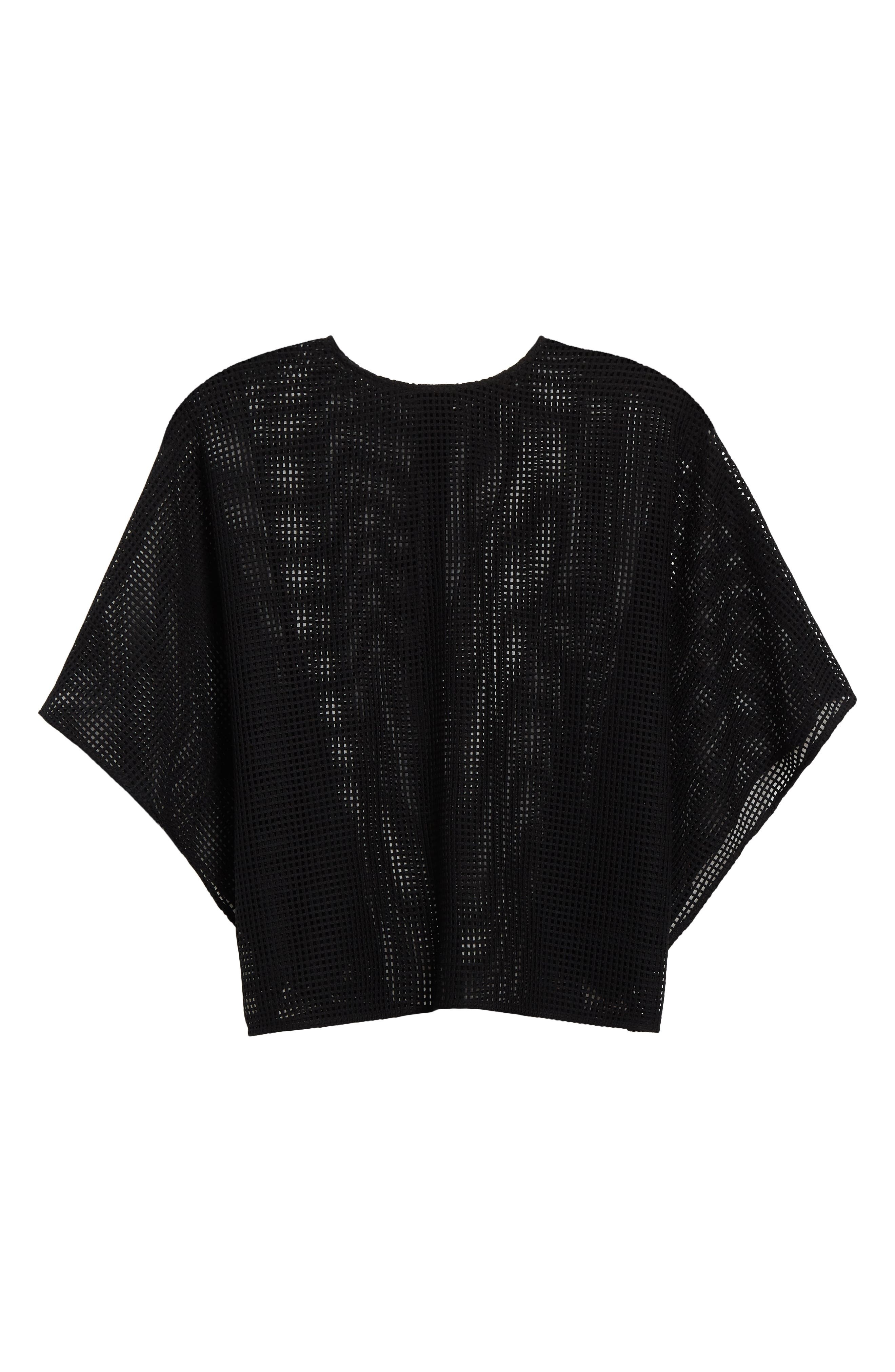 FFORME Tenley Draped Mesh Top in Black at Nordstrom - 6