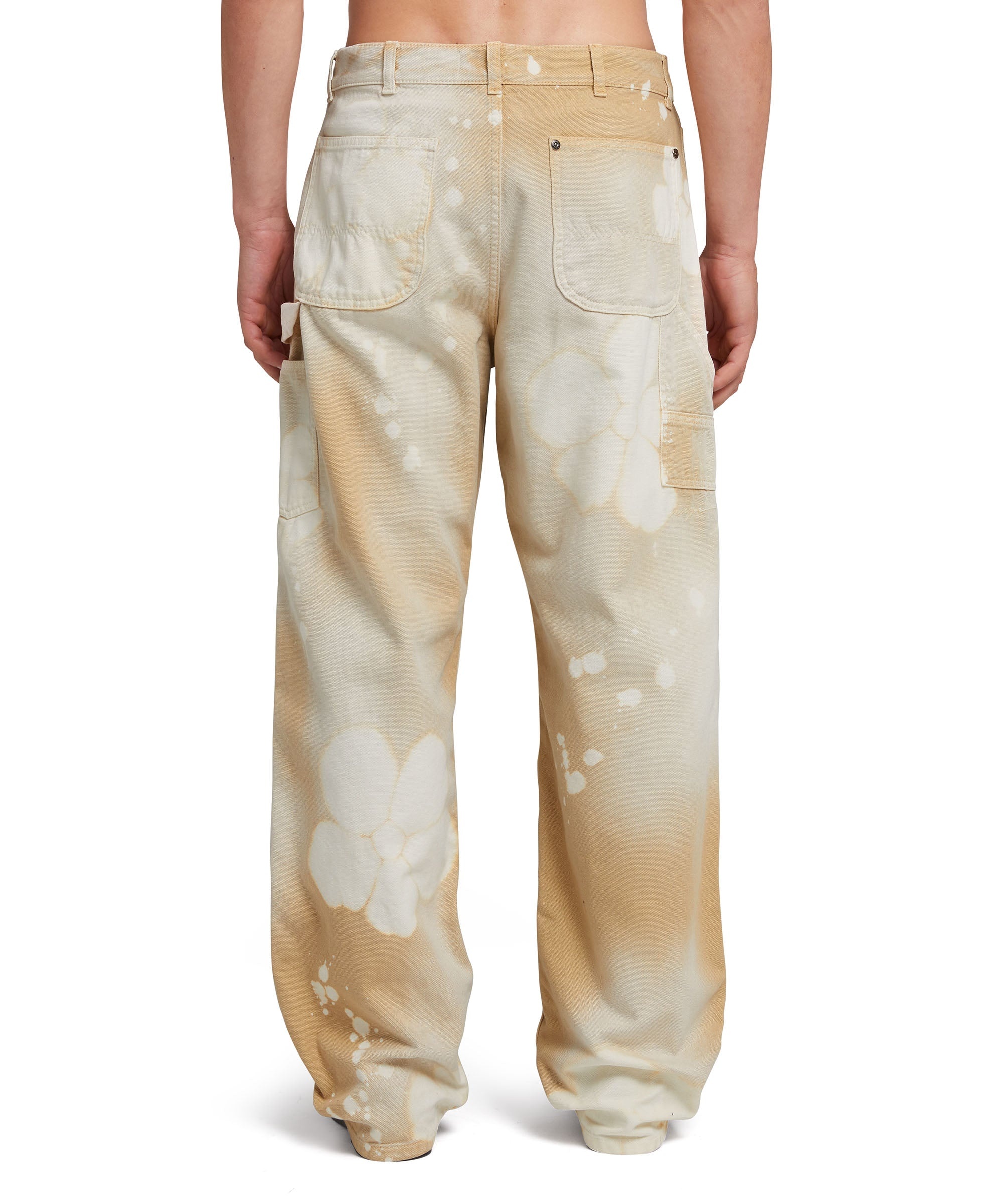 Workwear pants with tie-dye daisies - 3