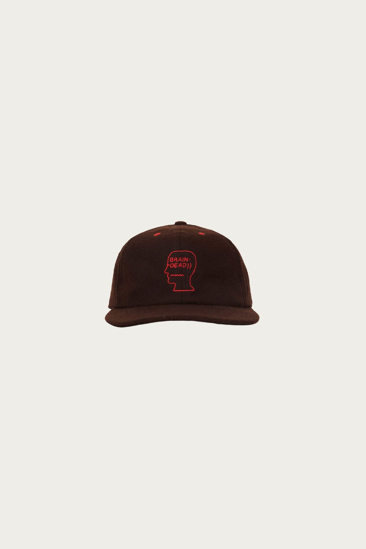Flannel Logo Head 6 Panel Hat - Brown - 2