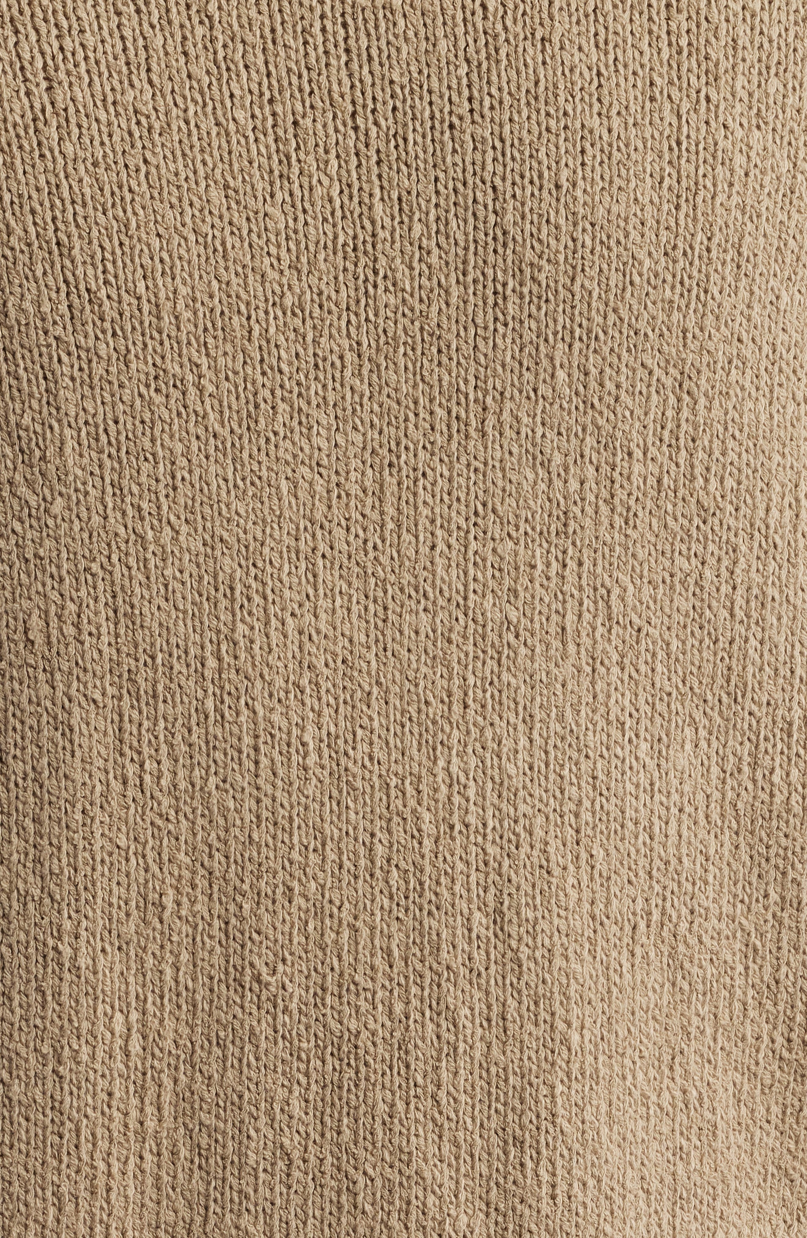 FRAME Slubbed Cotton Crewneck Sweater in Light Brown at Nordstrom - 6