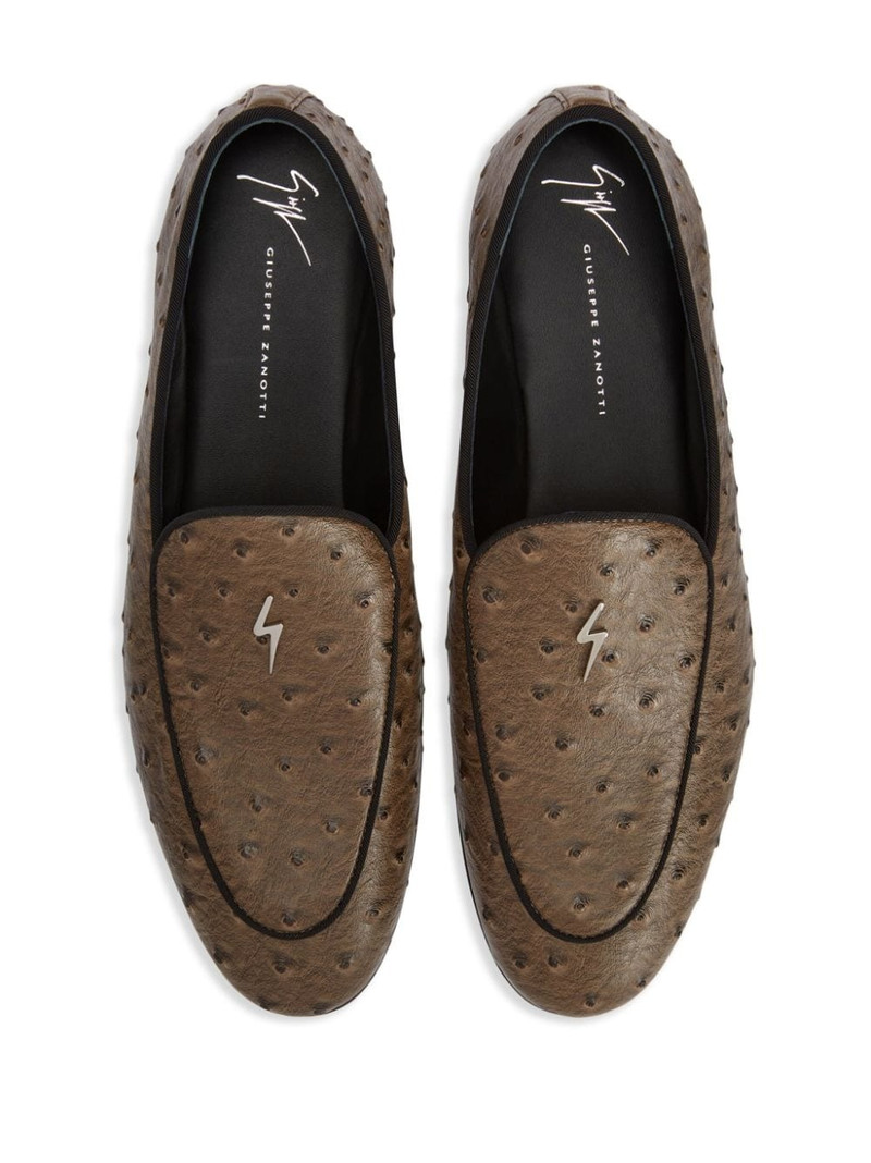 Rudolph logo-plaque leather loafers 4