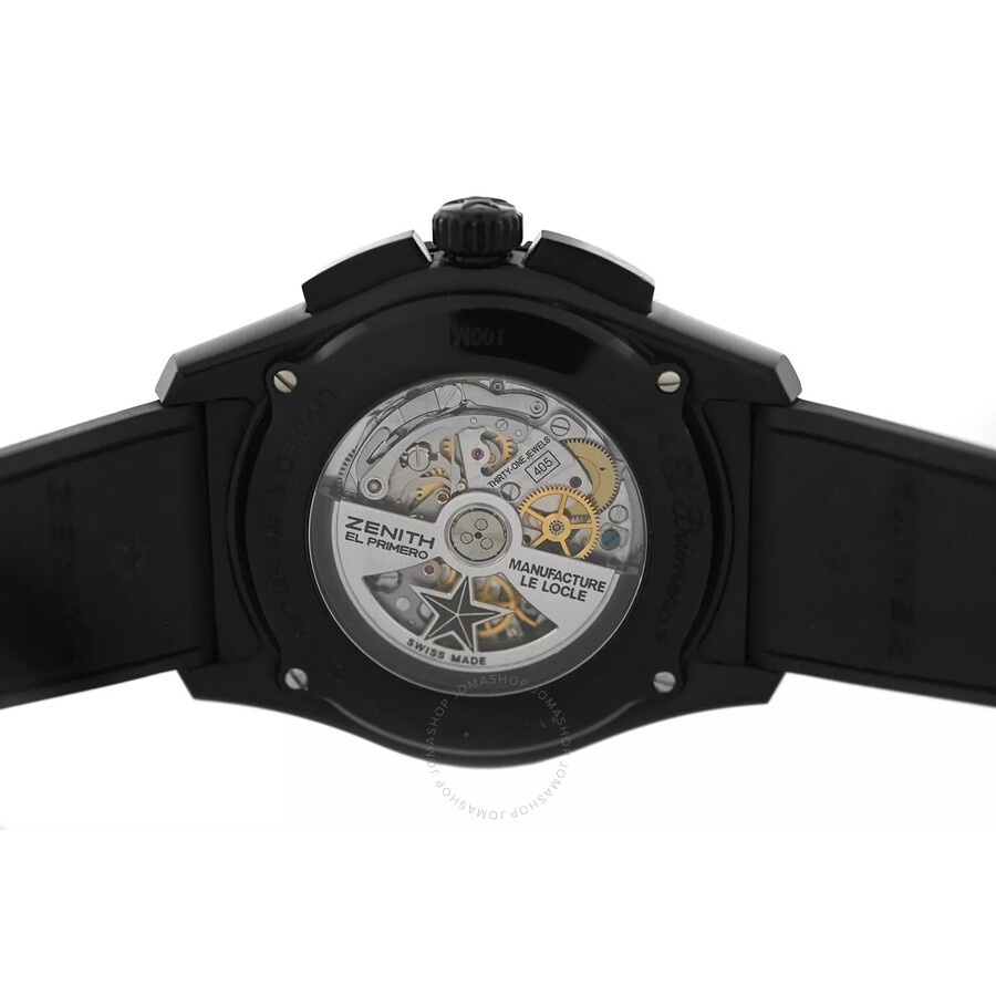 Pre-owned Zenith El Primero Stratos Flyback Chronograph Automatic Black Dial Men's Watch 24.2062.405 - 4