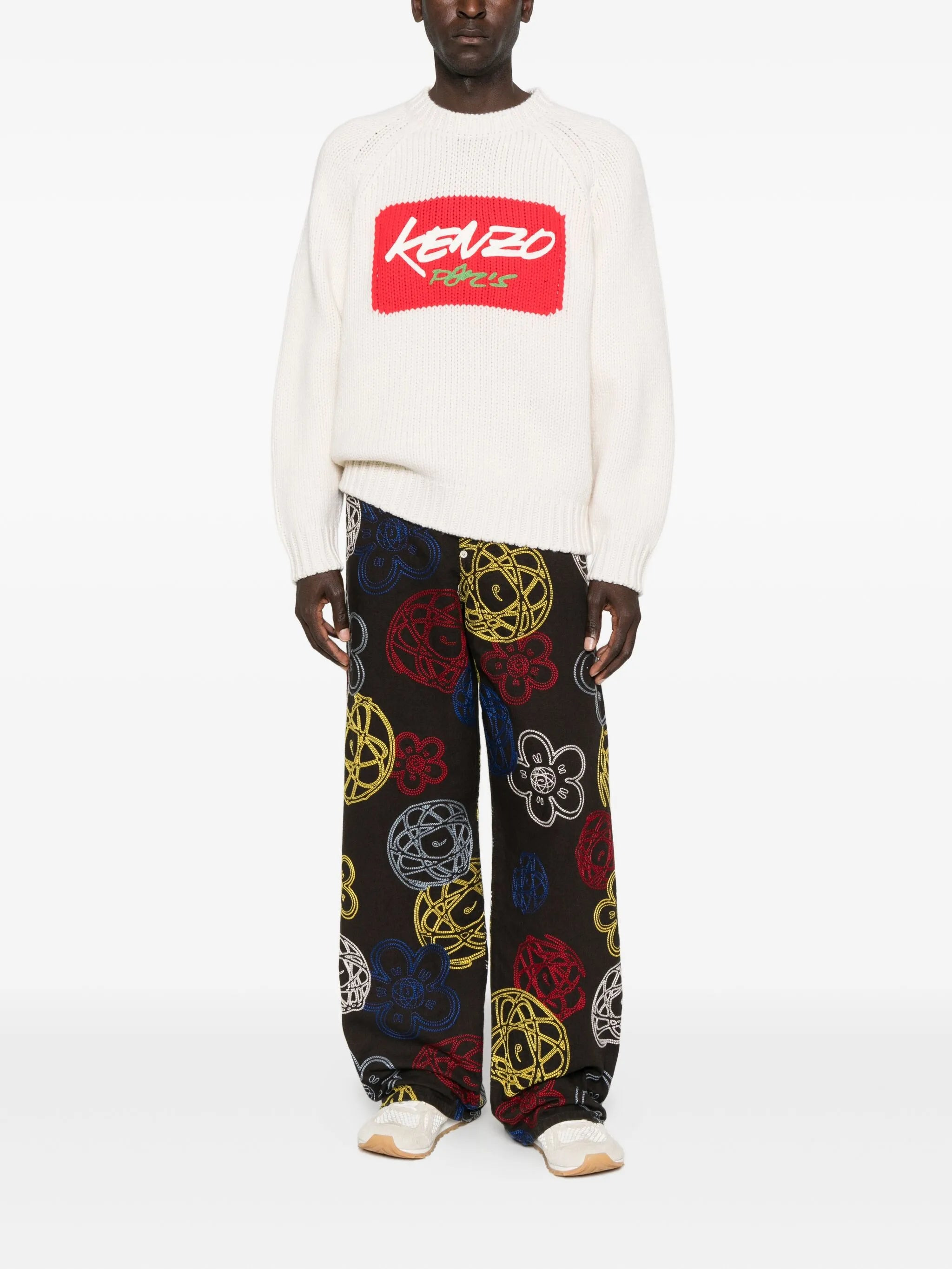 Kenzo XFutura 2000 Flower-embroidered Trousers - 5