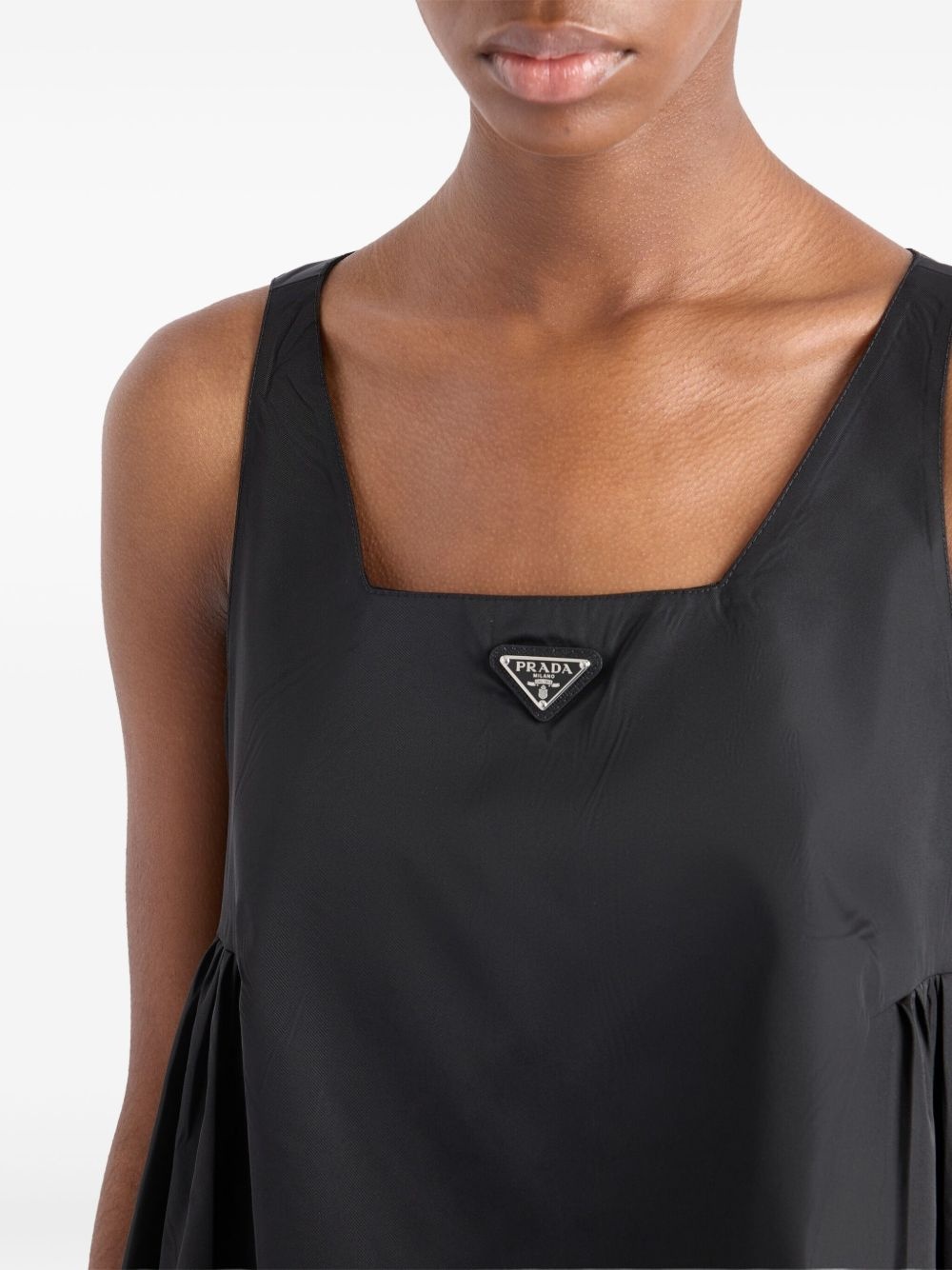triangle-logo mini dress - 5