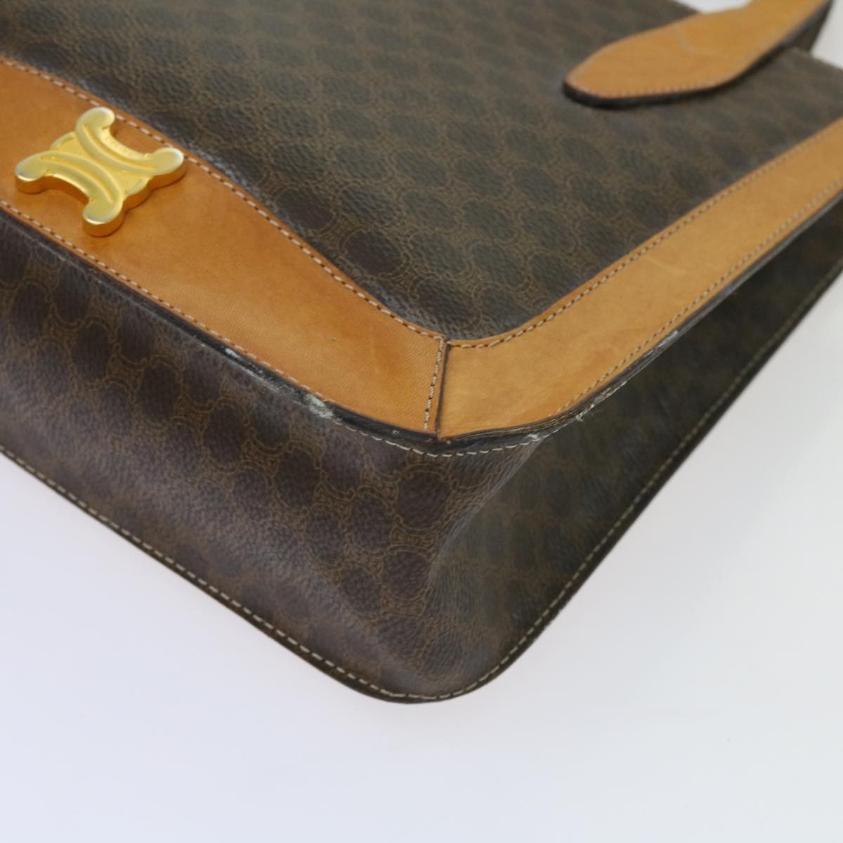 CELINE Macadam Canvas Hand Bag Pvc Brown - 9