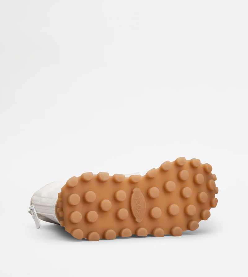 ANKLE BOOTS TOD'S 1T IN LEATHER AND FABRIC - WHITE 4