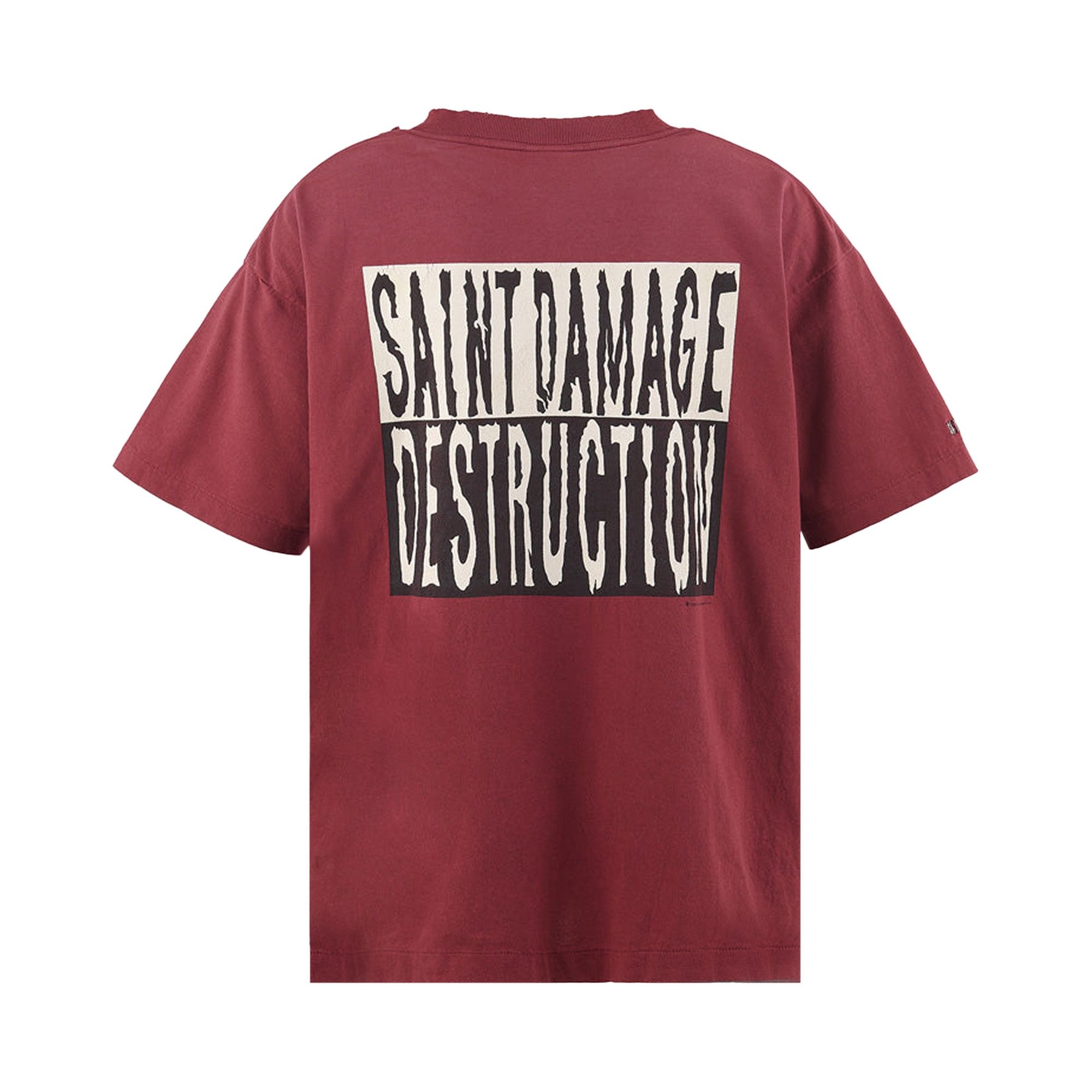SAINT Mxxxxxx ? Short-Sleeve T-Shirt 'Burgundy' - 2