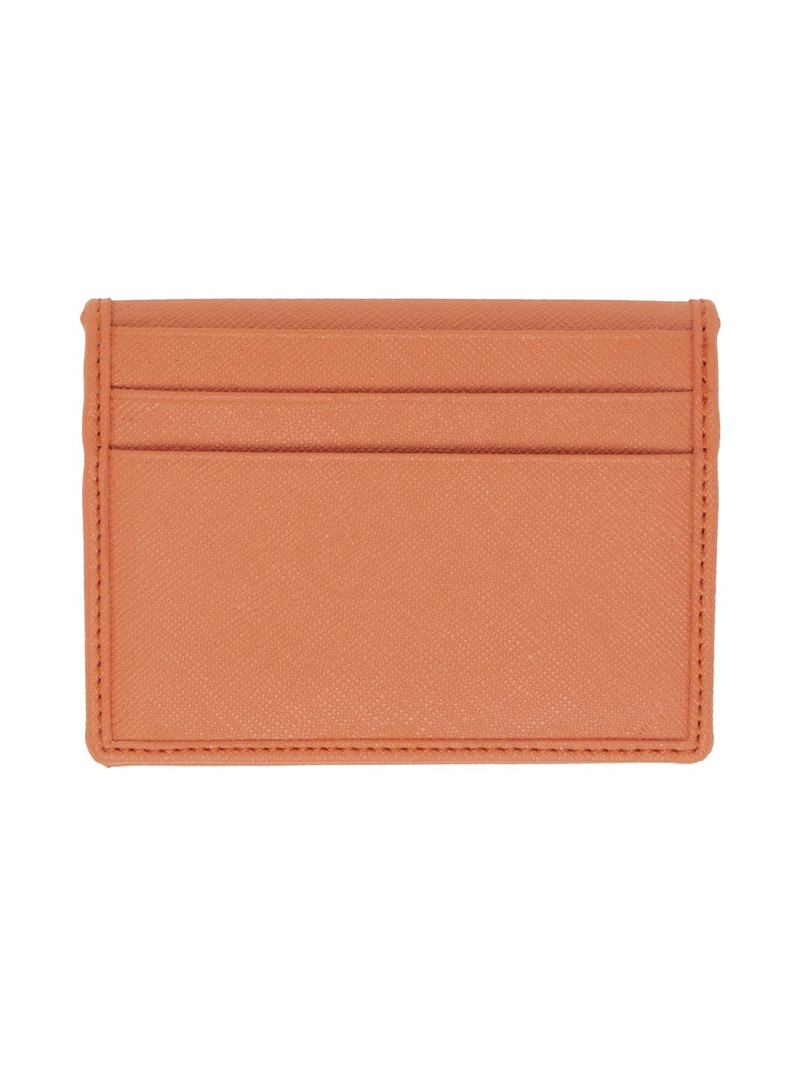 Vivienne Westwood Orange Saffiano Card Holder outlook