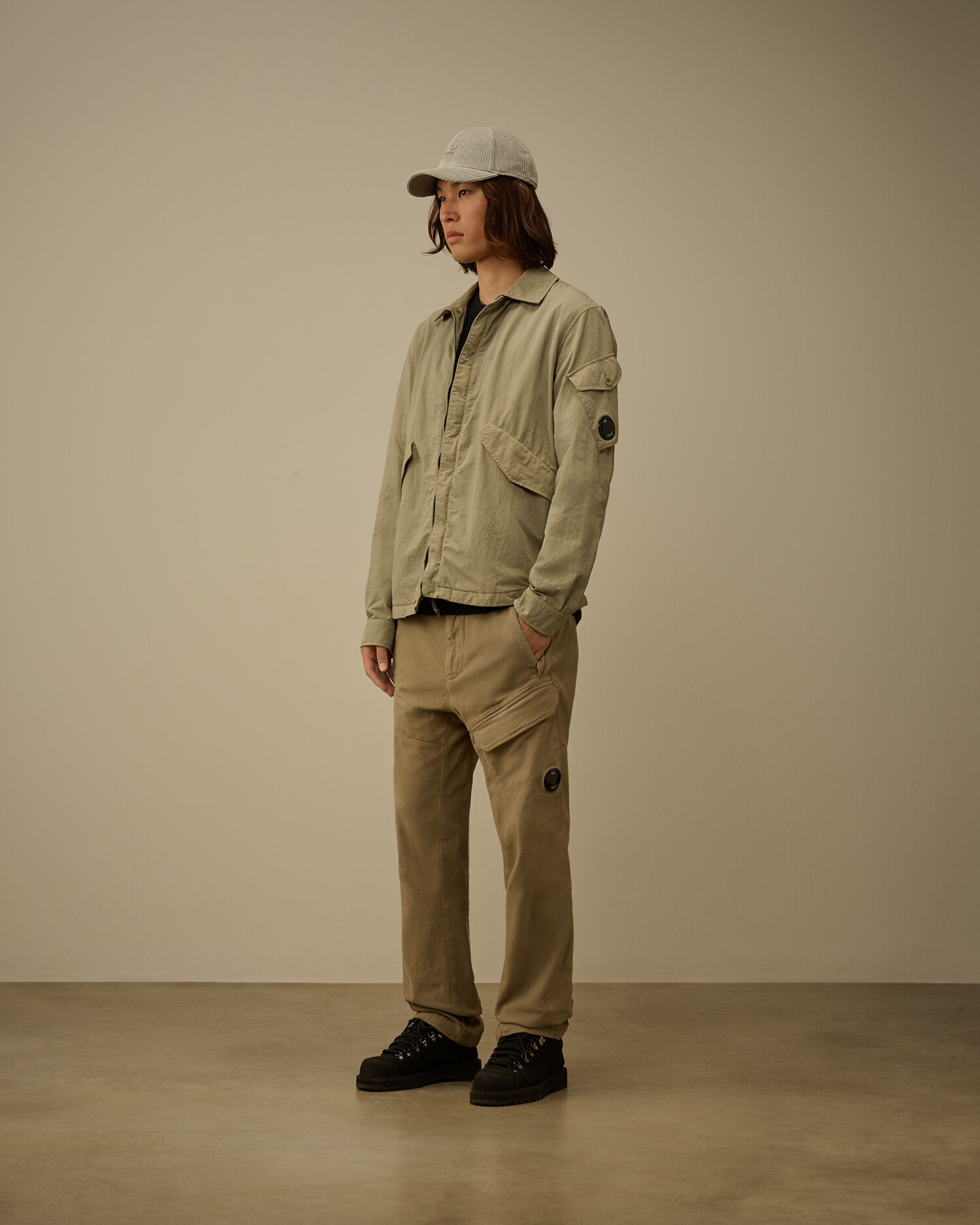 Diagonal Flatt Nylon Zipped Overshirt - 2