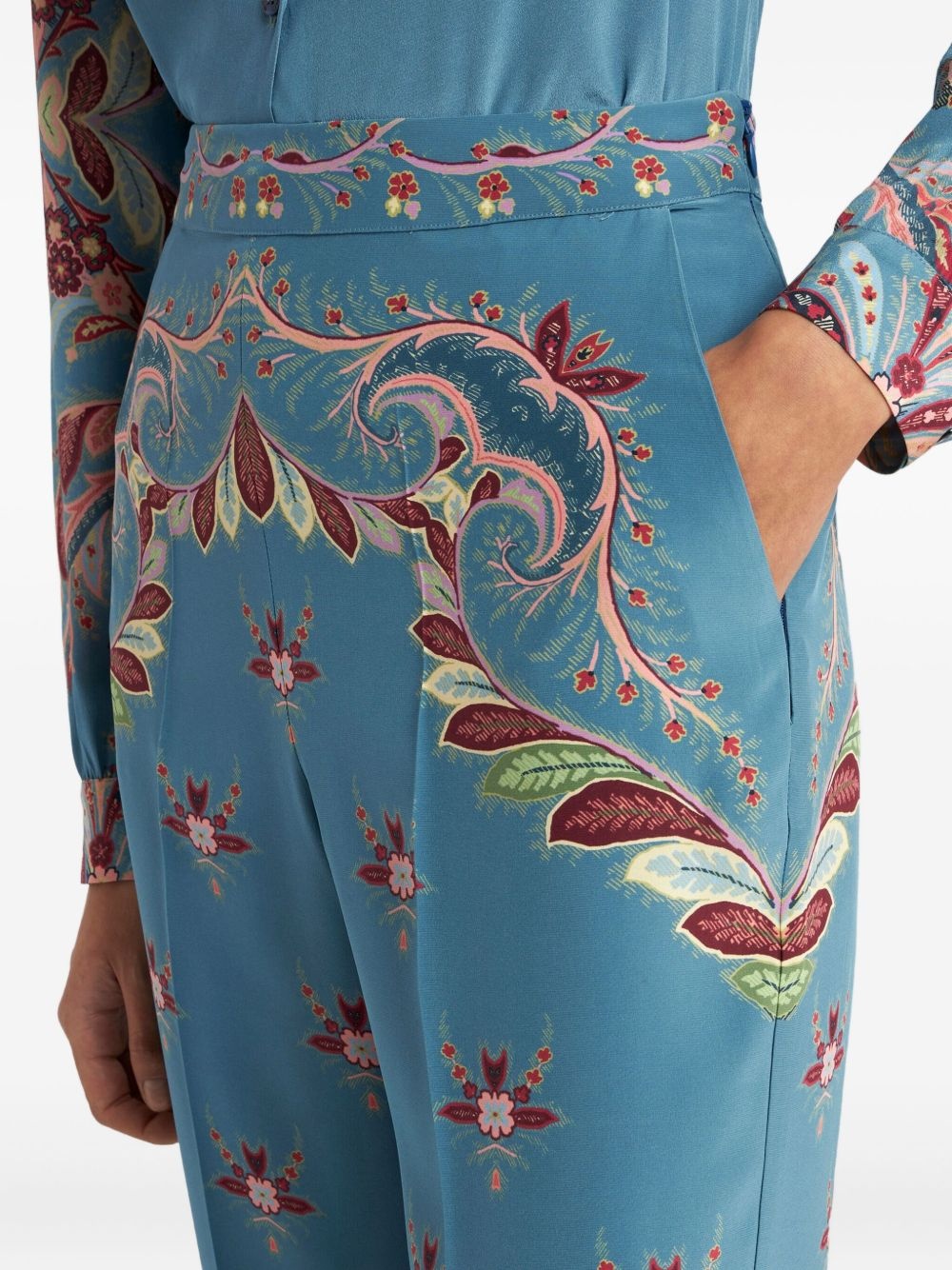 floral-print trousers - 5