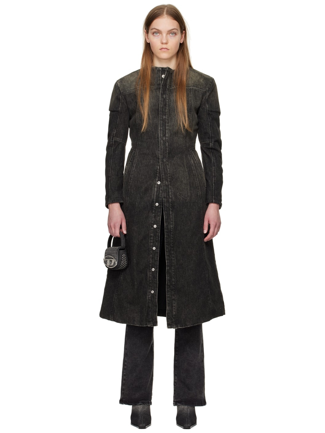 Black De-Sy-S Denim Coat - 1