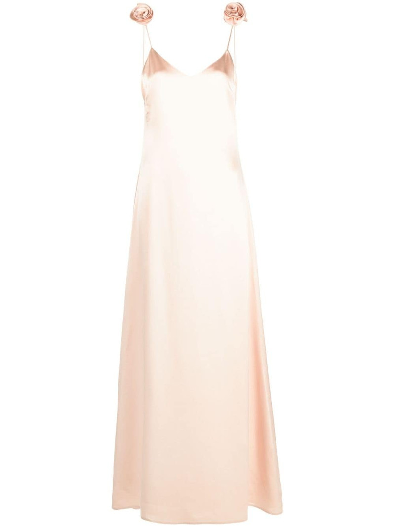 floral-appliquÃ© silk maxi dress 1