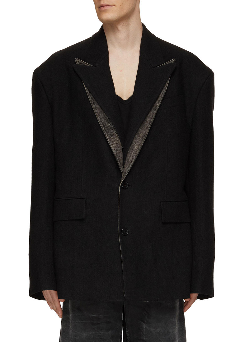 LAYERED DENIM BLAZER 1