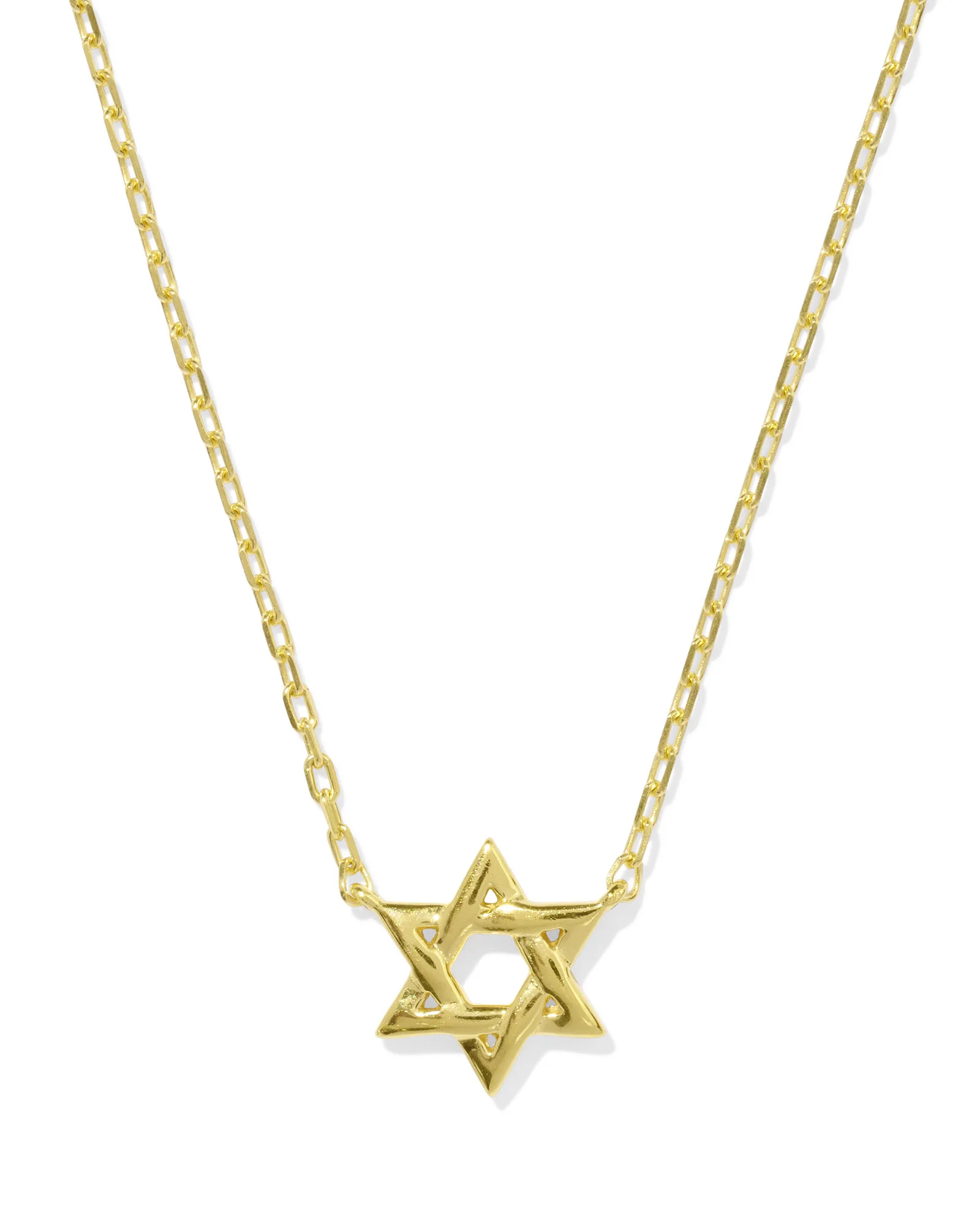 Star of David Pendant Necklace in 18k Gold Vermeil - 1