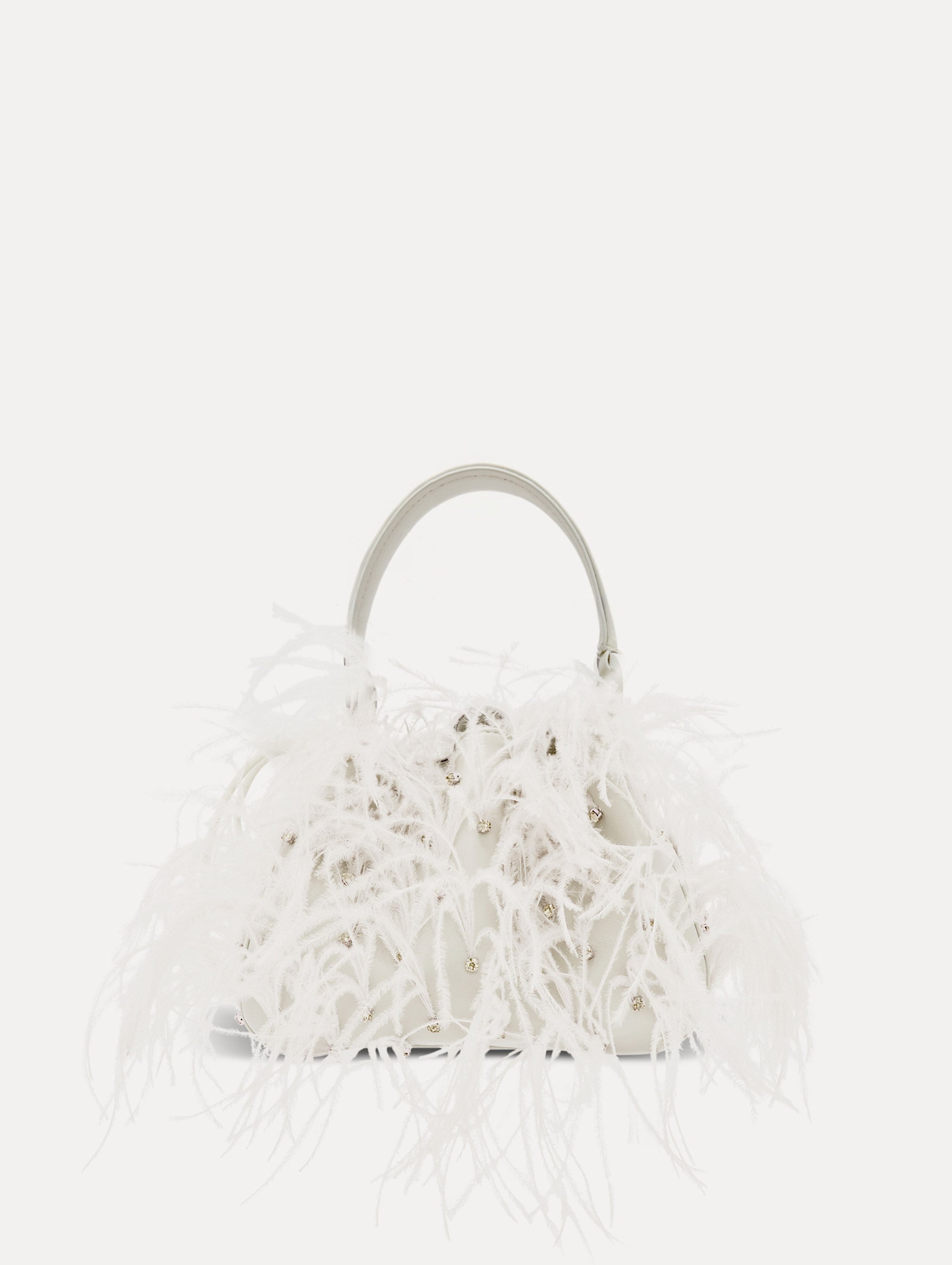 NANO OSTRICH FEATHER O HANDLE BAG - 3
