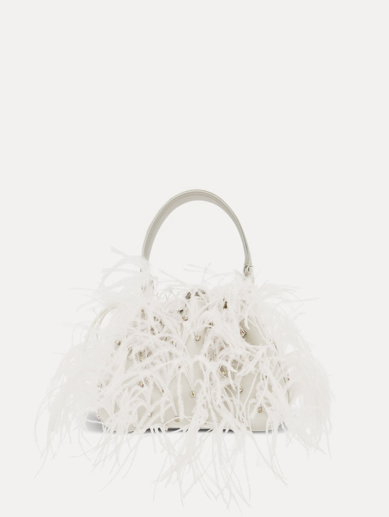 NANO OSTRICH FEATHER O HANDLE BAG 3