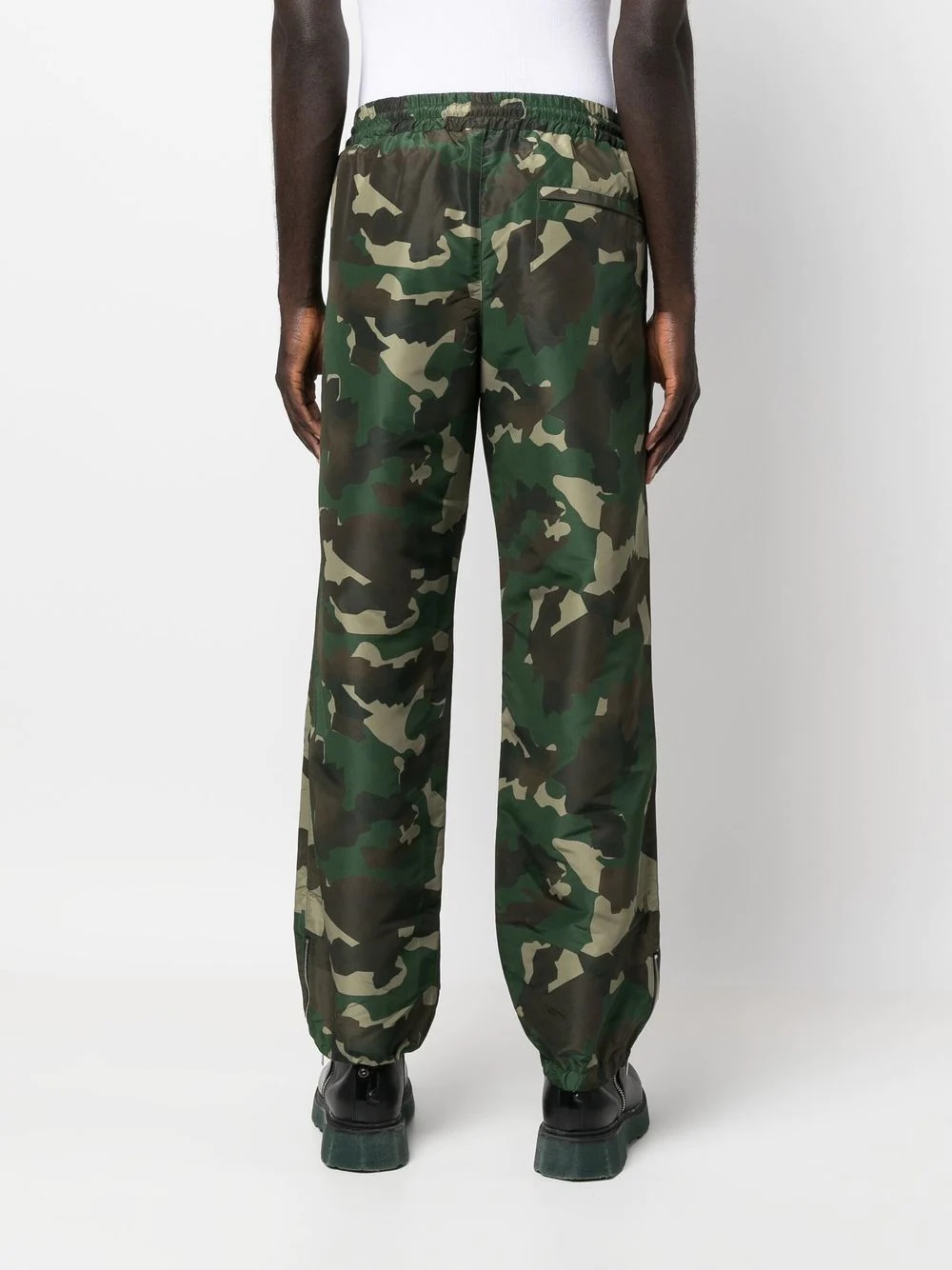 Camo logo-patch track-pants - 4