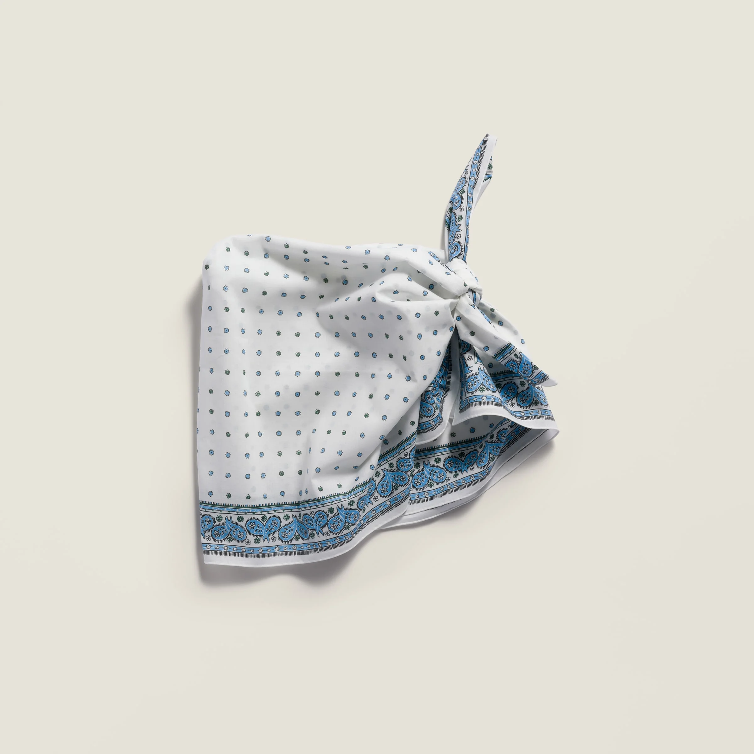 Printed poplin scarf - 1