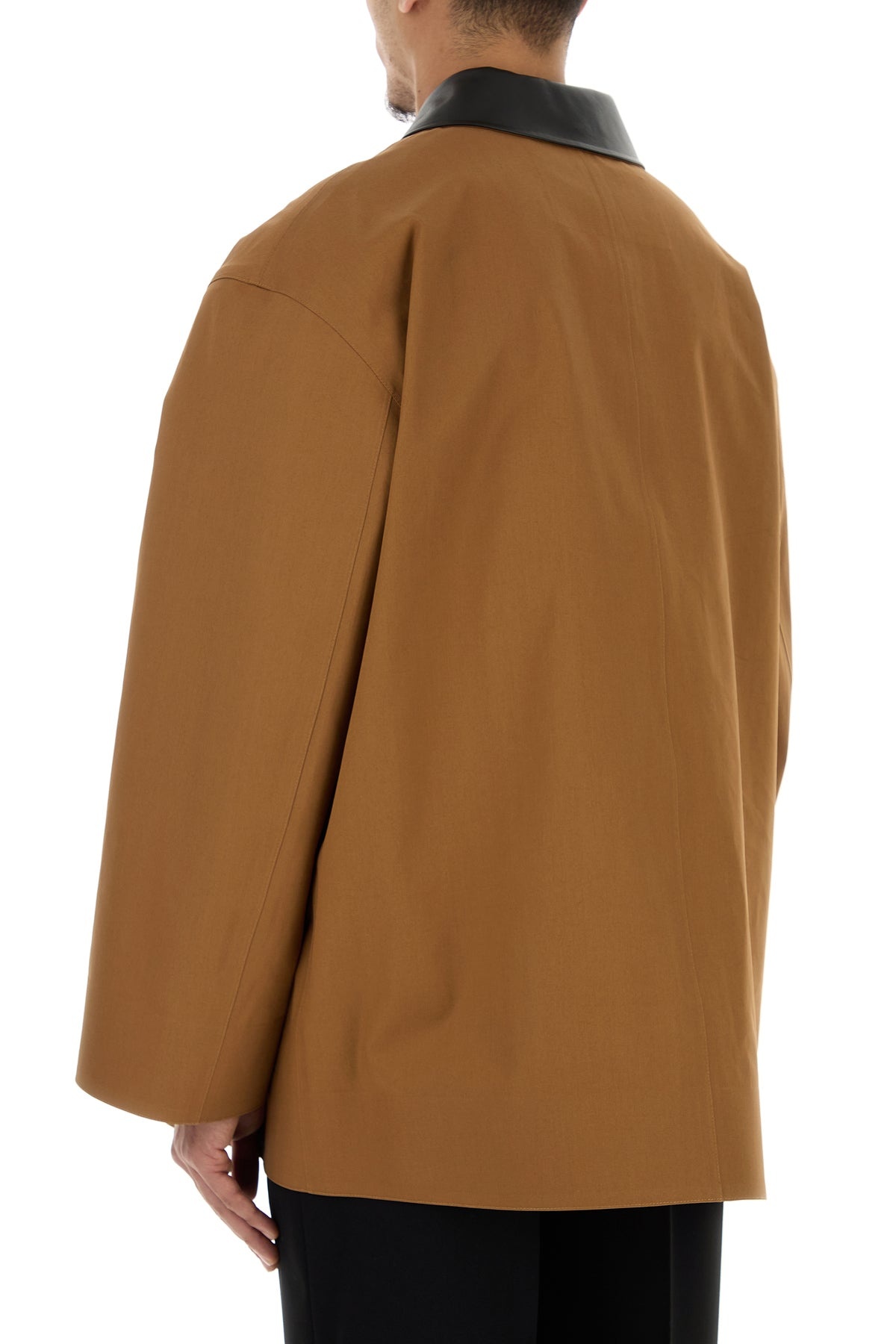 Caramel cotton trench coat - 4