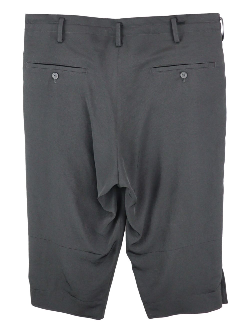buttoned-hem shorts - 2
