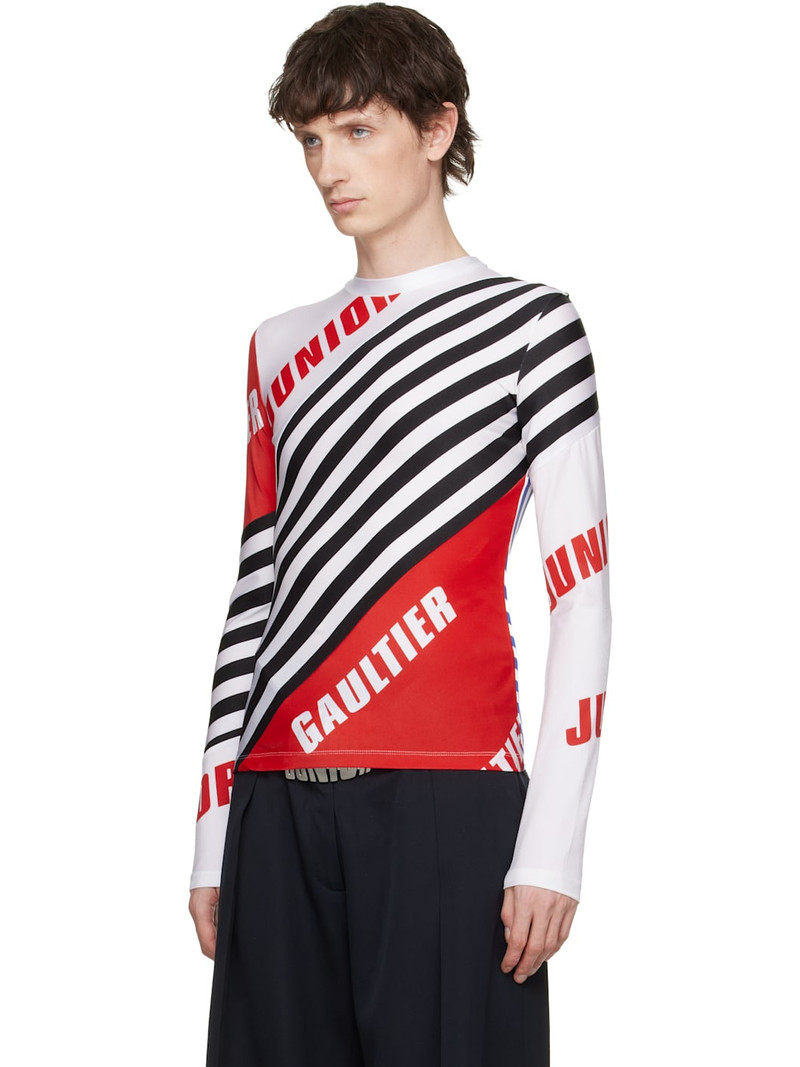 Jean Paul Gaultier White & Black 'The Junior Gaultier' Top outlook