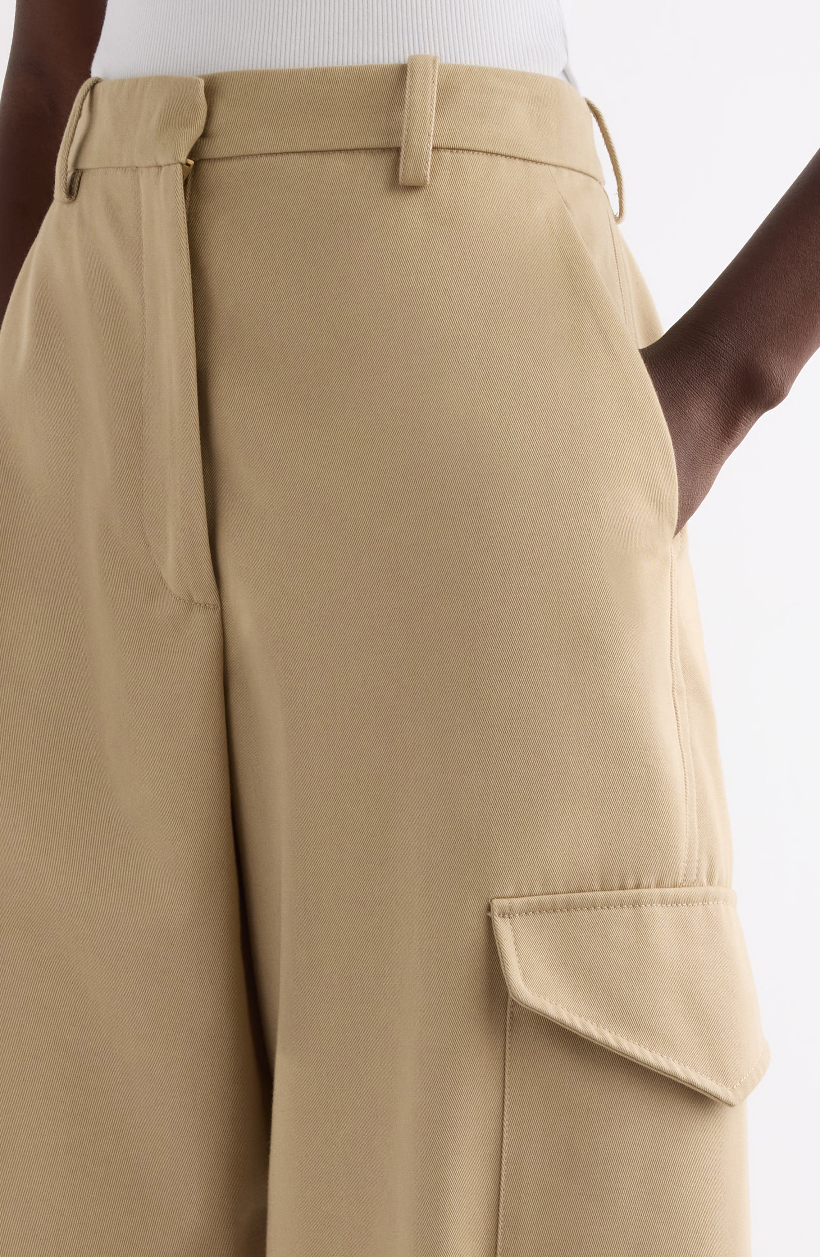 Givenchy Cargo Cocoon Trousers in Beige at Nordstrom - 5