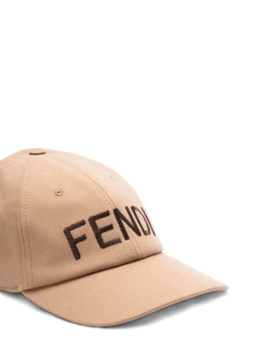 Fendi Men Fendi Roma Embroidery Cotton Baseball Cap - 4
