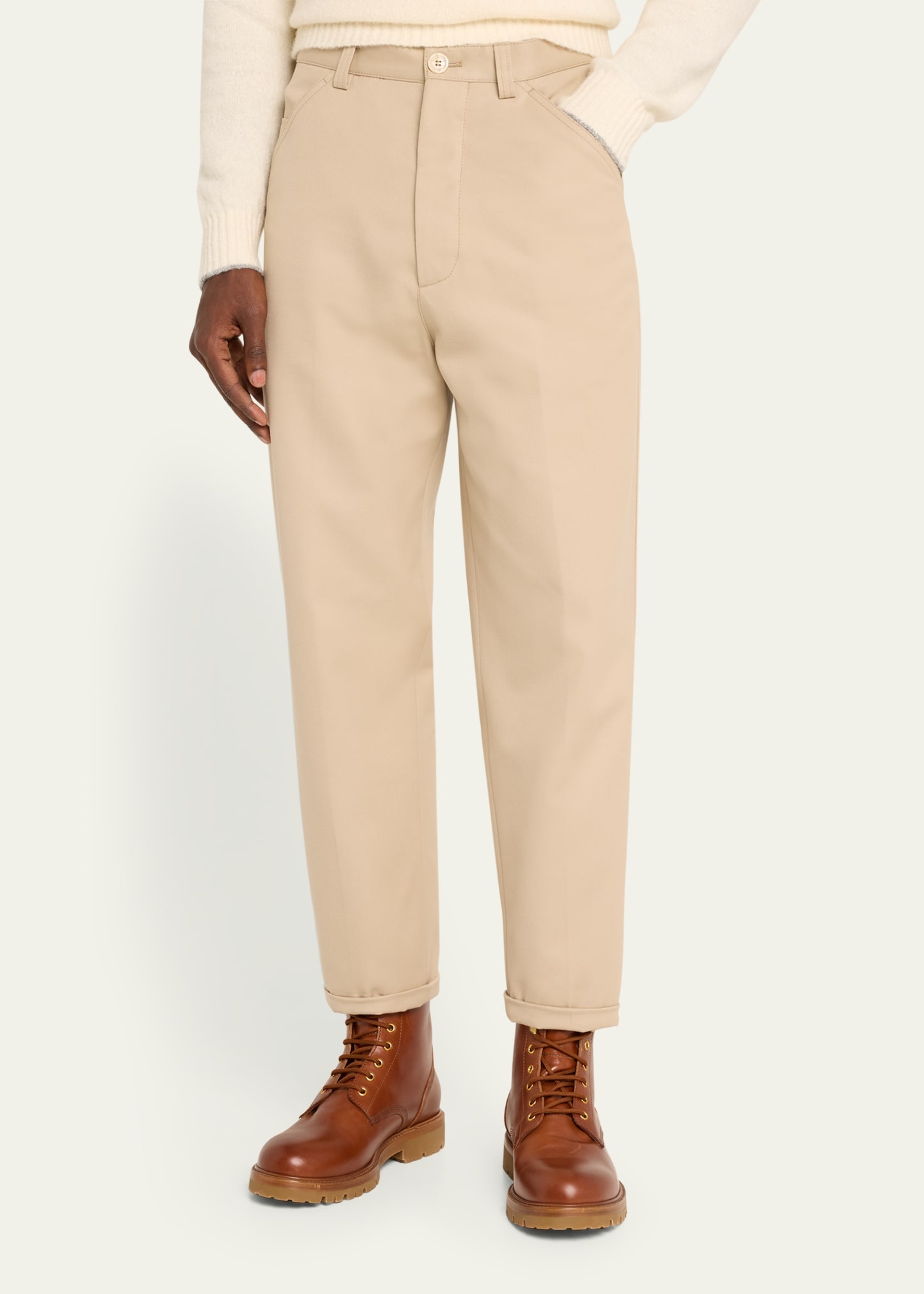 Men's Cotton-Wool Gabardine Pants - 4