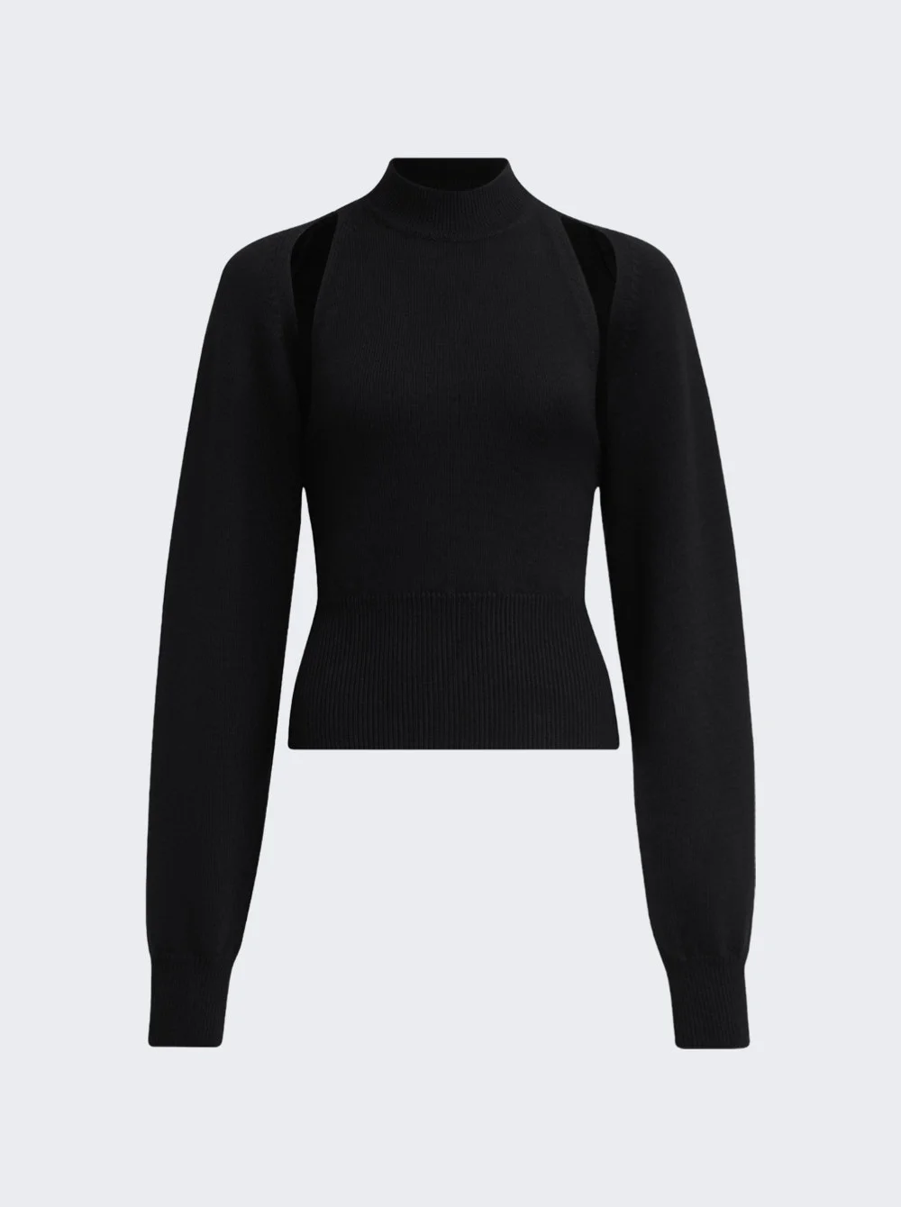 Cut Out Sweater Noir - 1