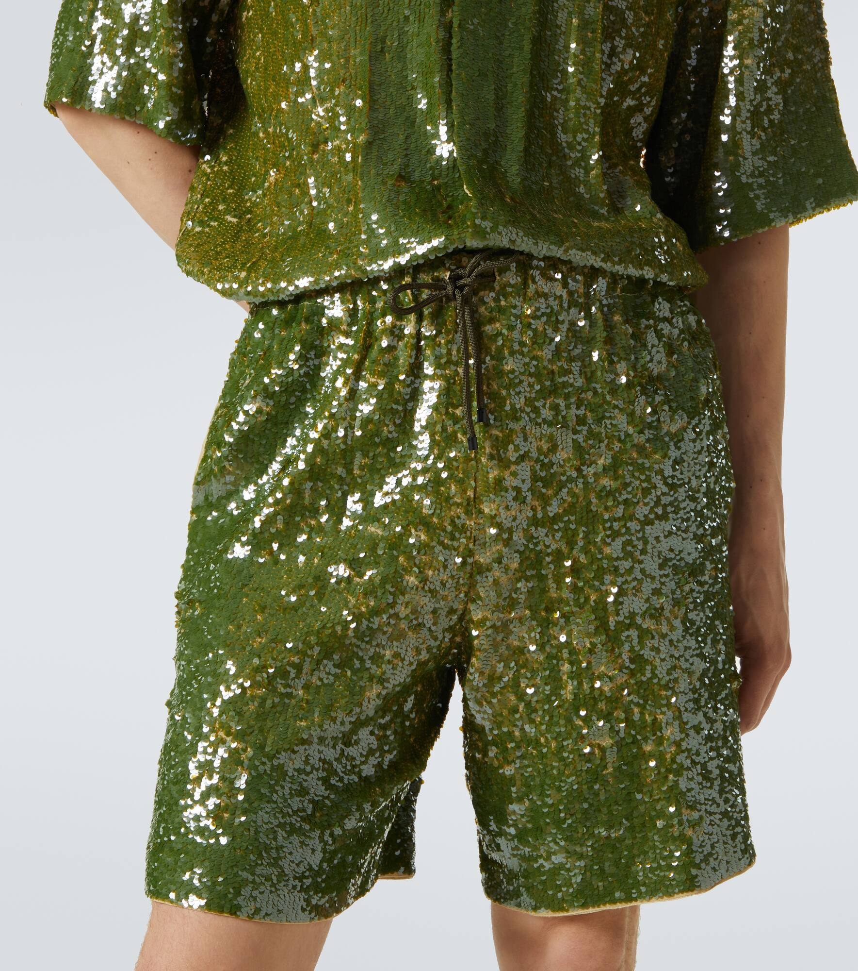 Sequined Bermuda shorts - 5