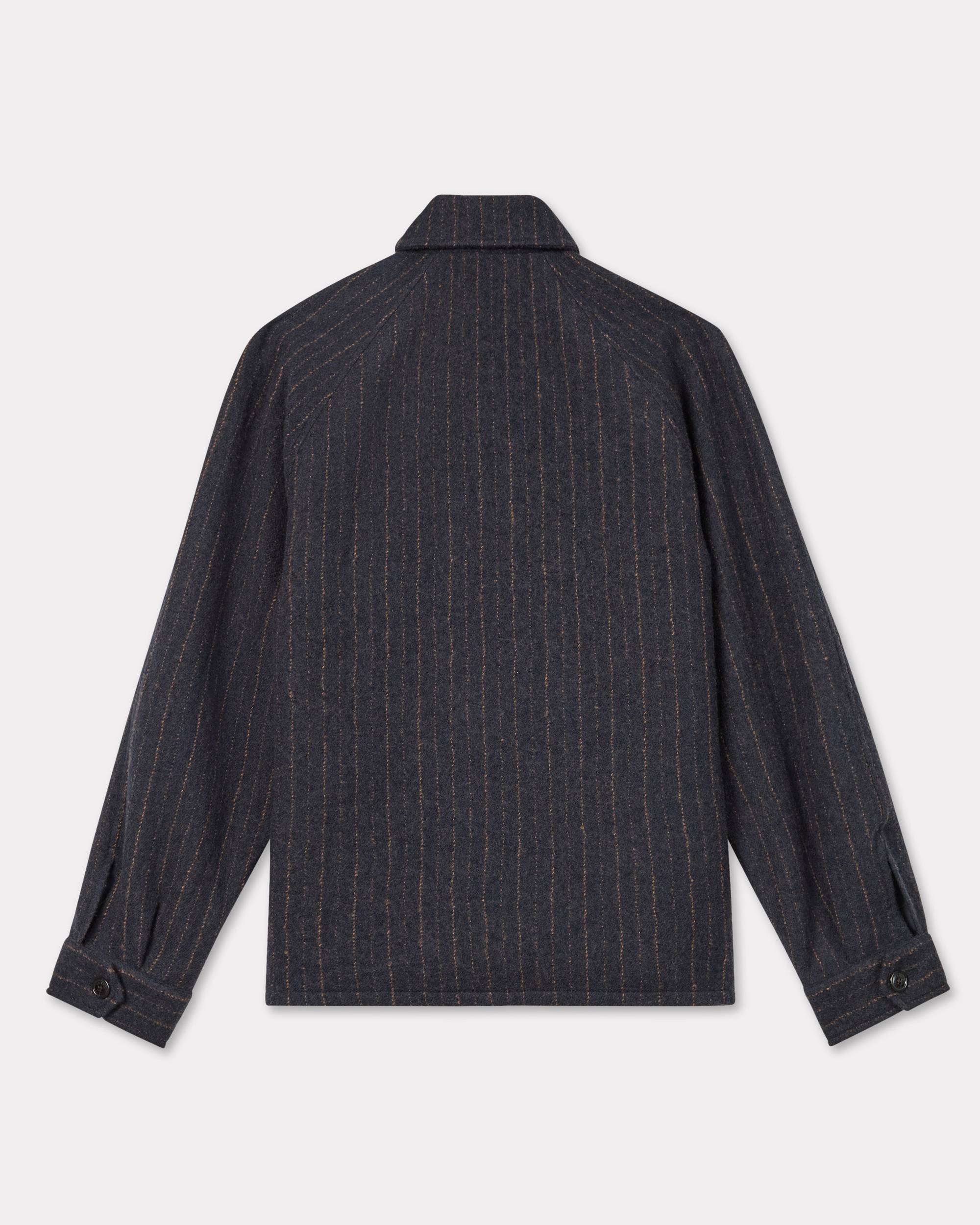 Striped wool blouson in virgin wool - 2